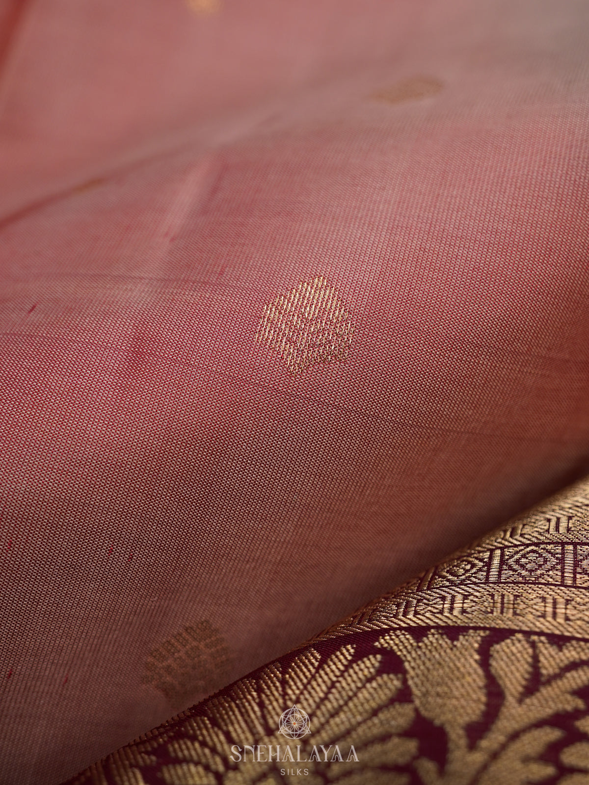 Pink Kanjivaram Silk Saree