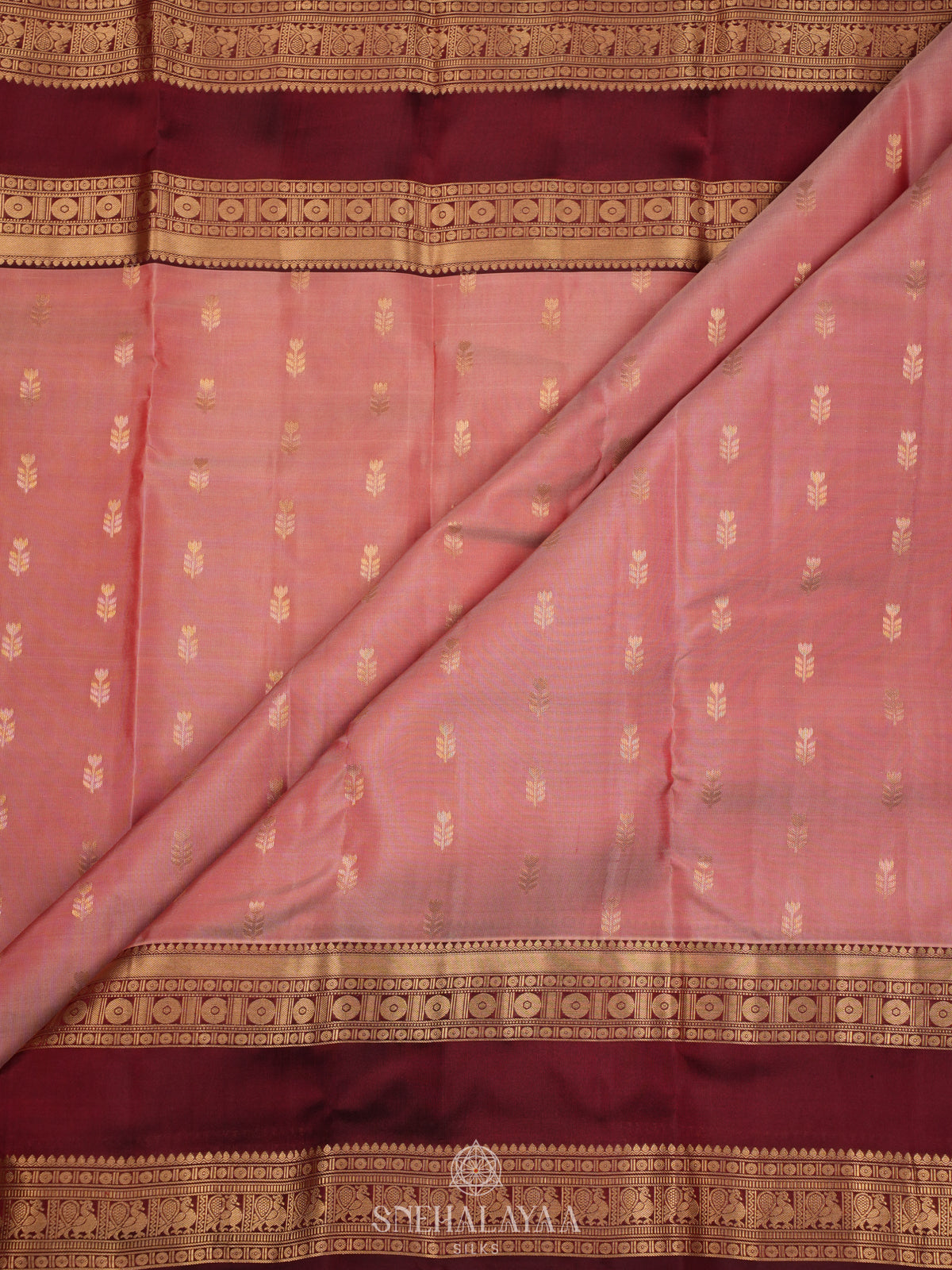 Pink Kanjivaram Silk Saree