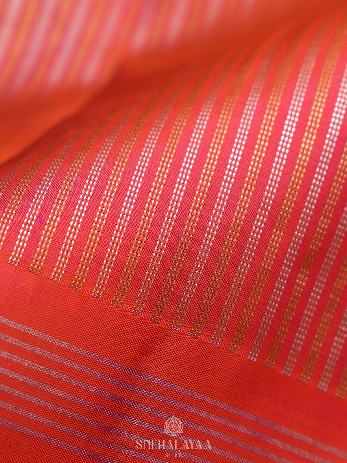 Ruby Red Kanjivaram Silk Saree