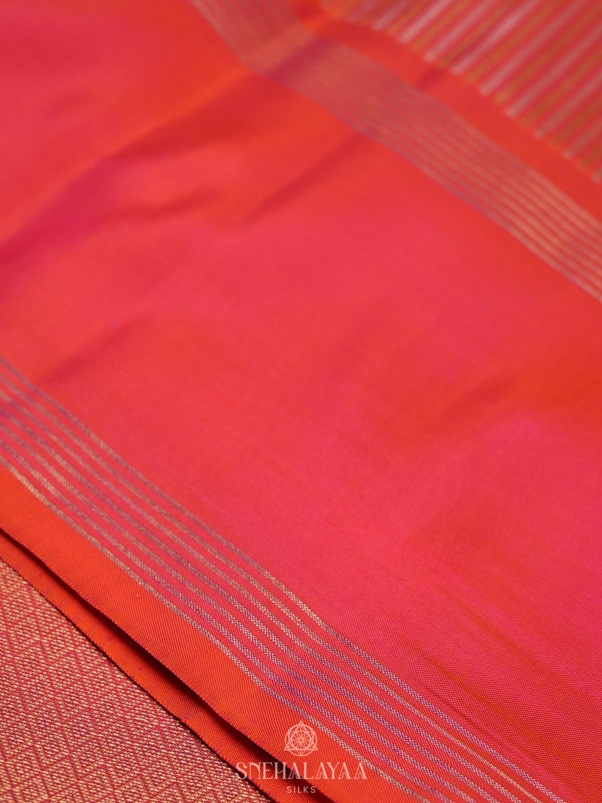 Ruby Red Kanjivaram Silk Saree