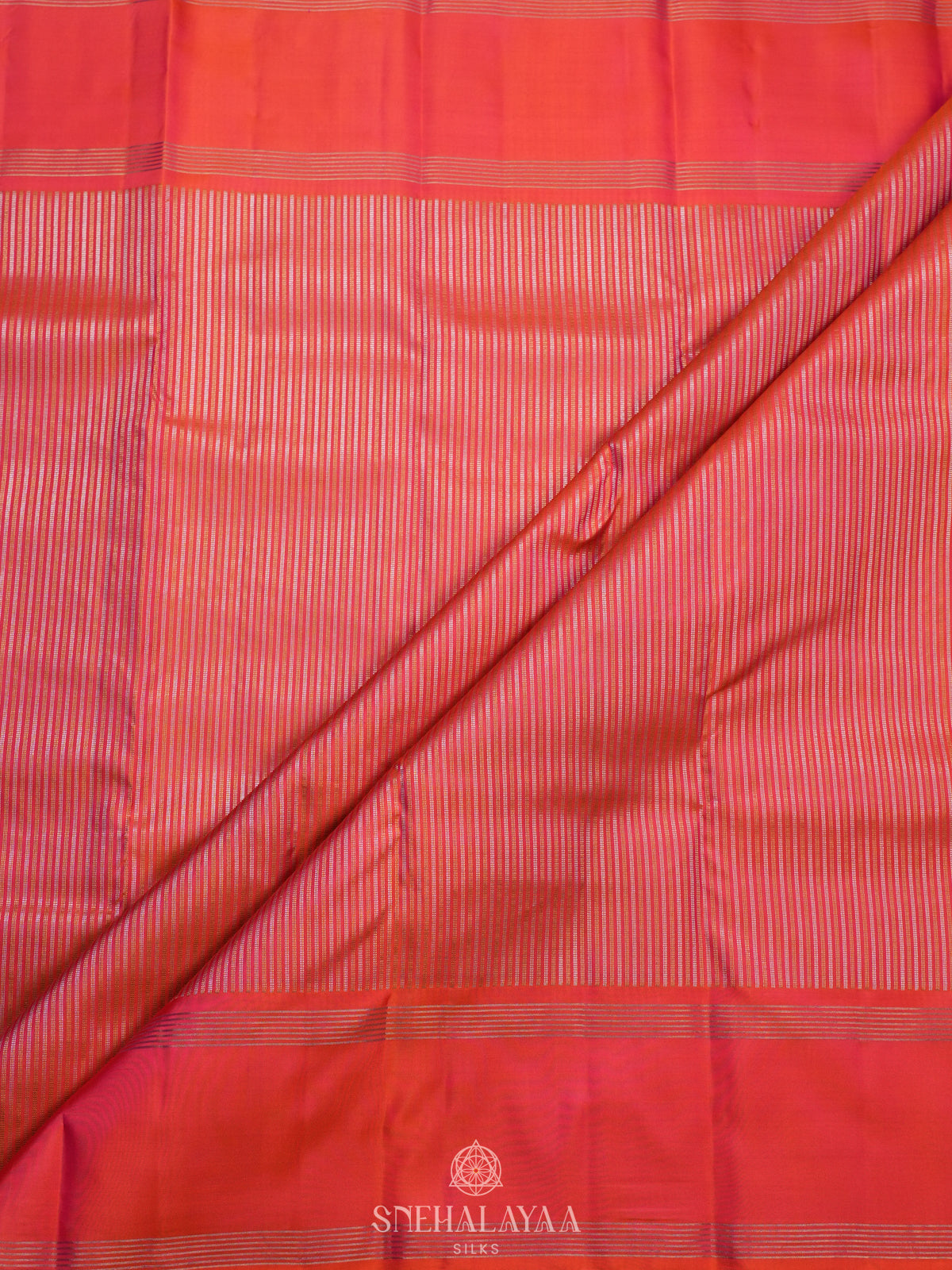 Ruby Red Kanjivaram Silk Saree