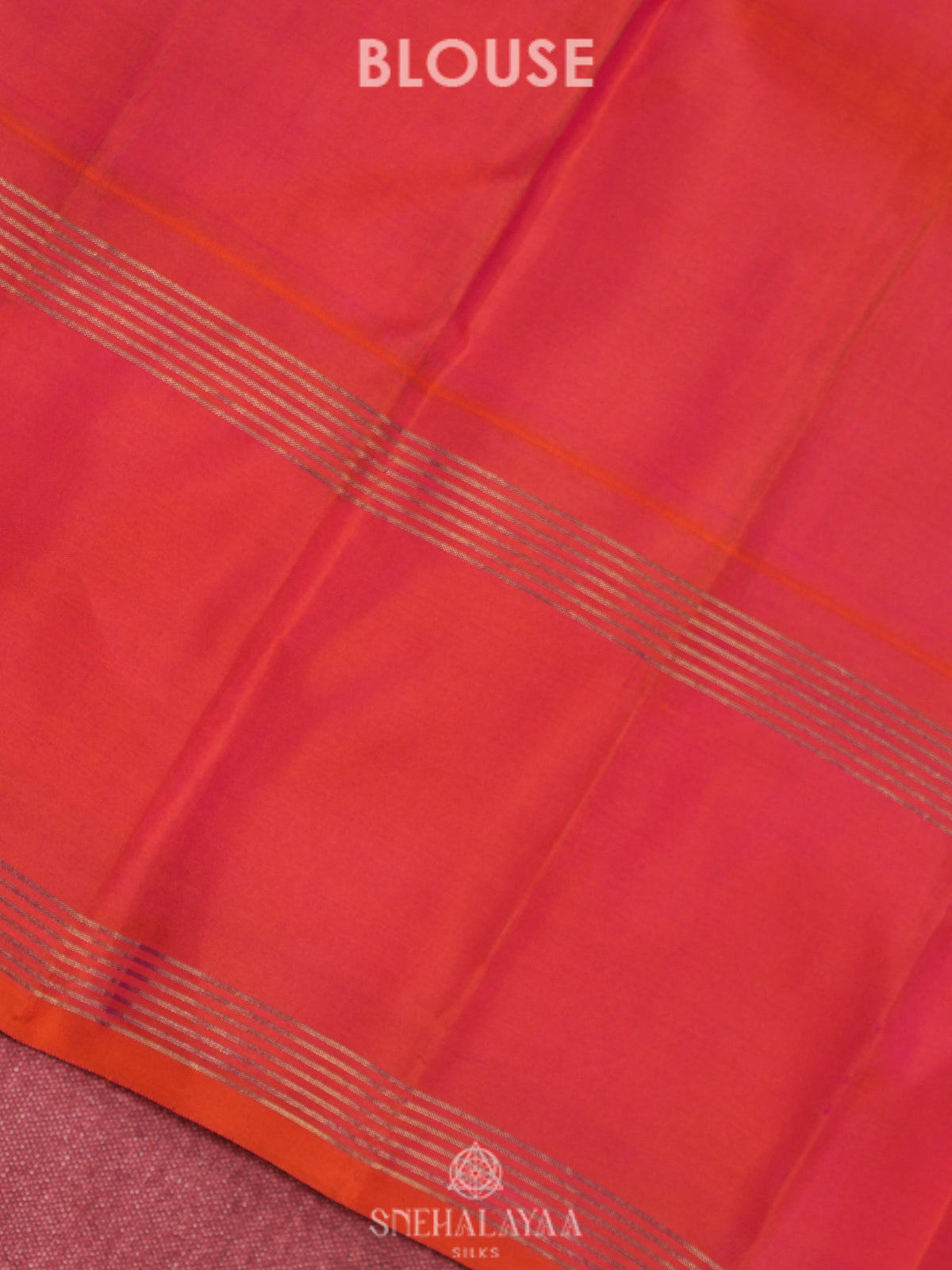 Ruby Red Kanjivaram Silk Saree