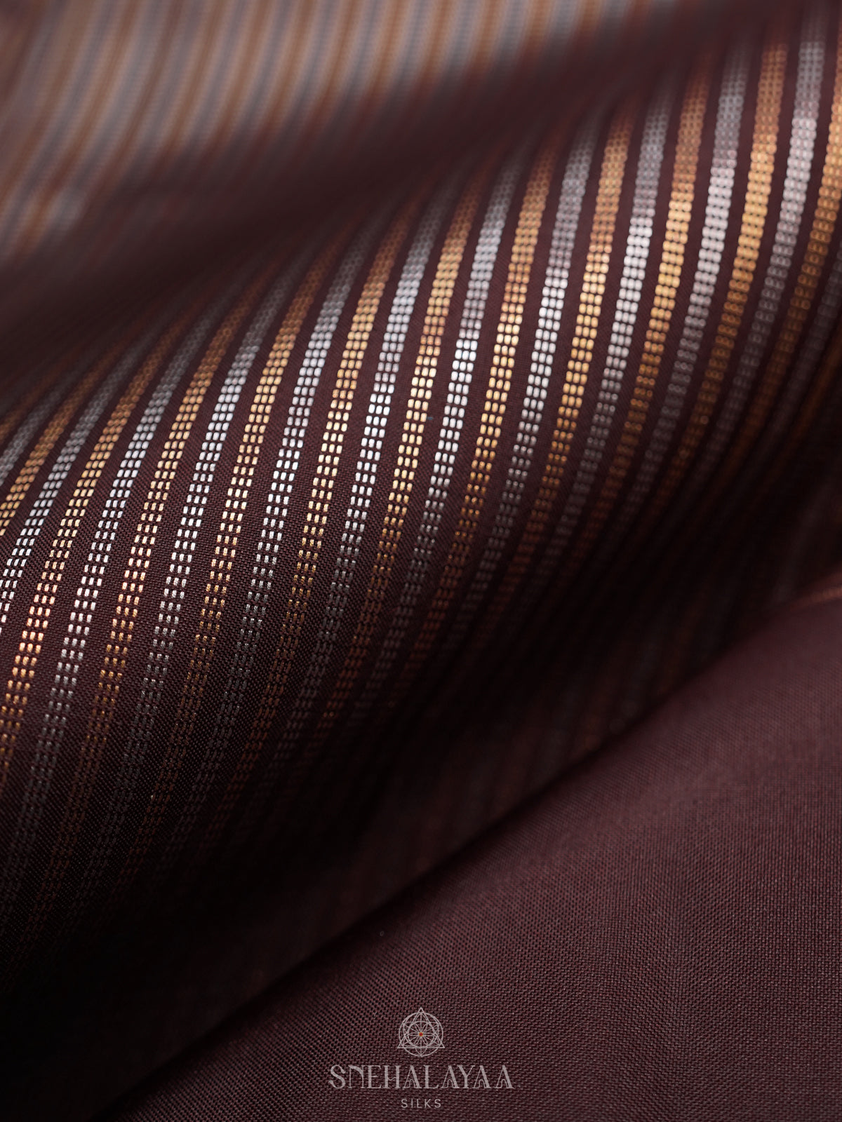 Coffee Brown Kanjivaram Silk Saree