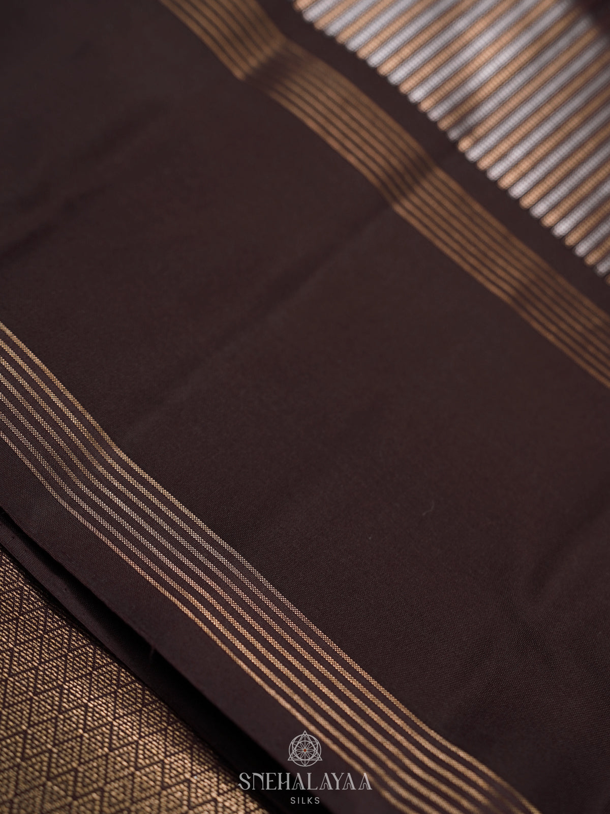 Coffee Brown Kanjivaram Silk Saree