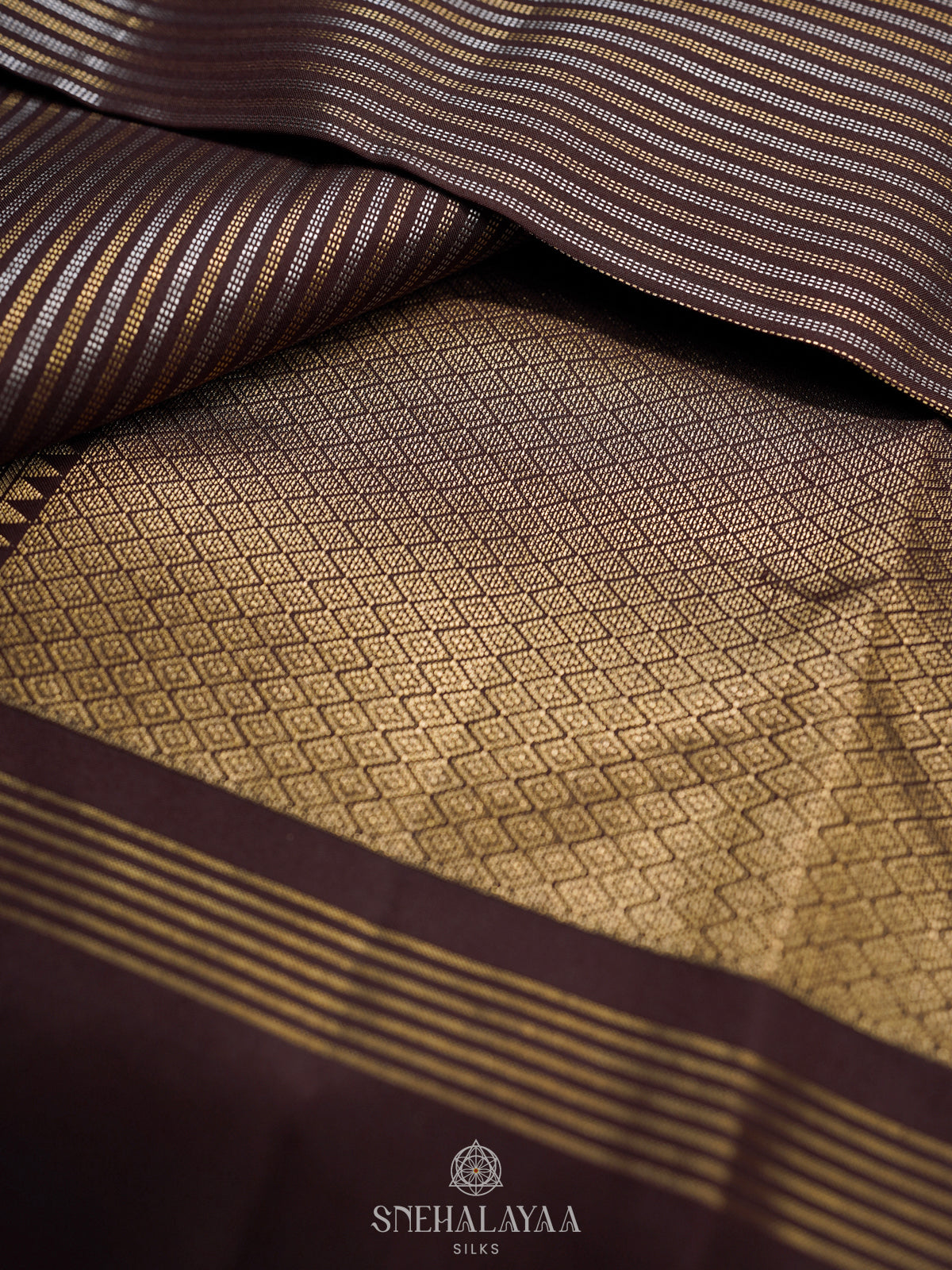 Coffee Brown Kanjivaram Silk Saree