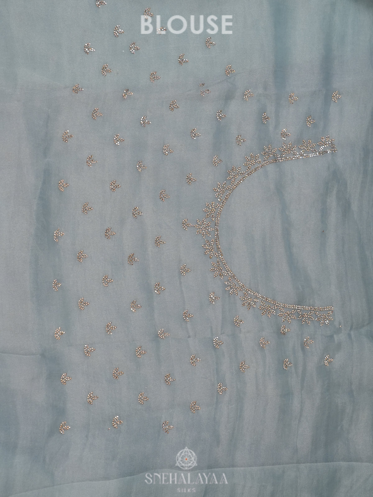 Pale Blue Designer Saree