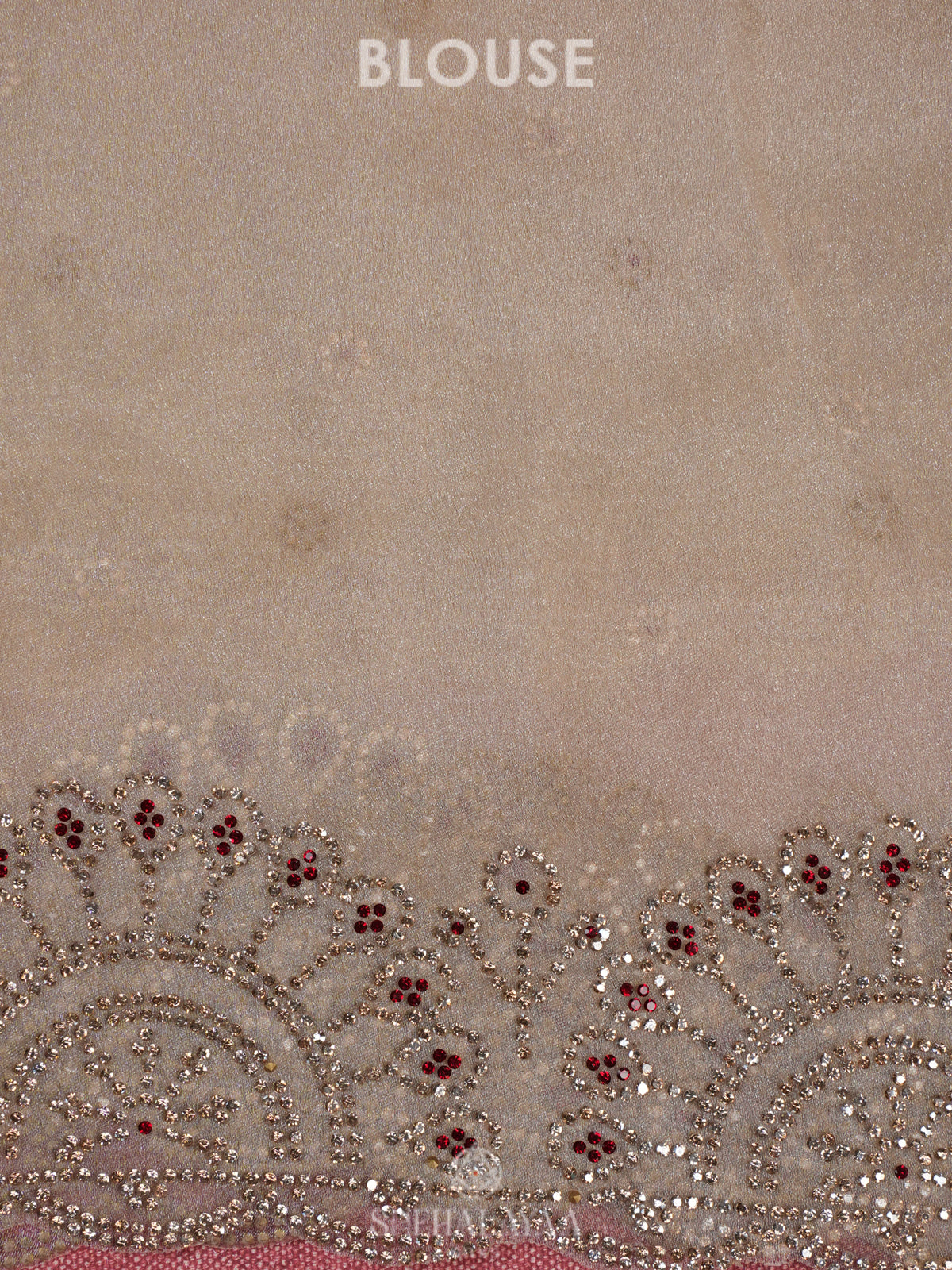 Beige Designer Saree