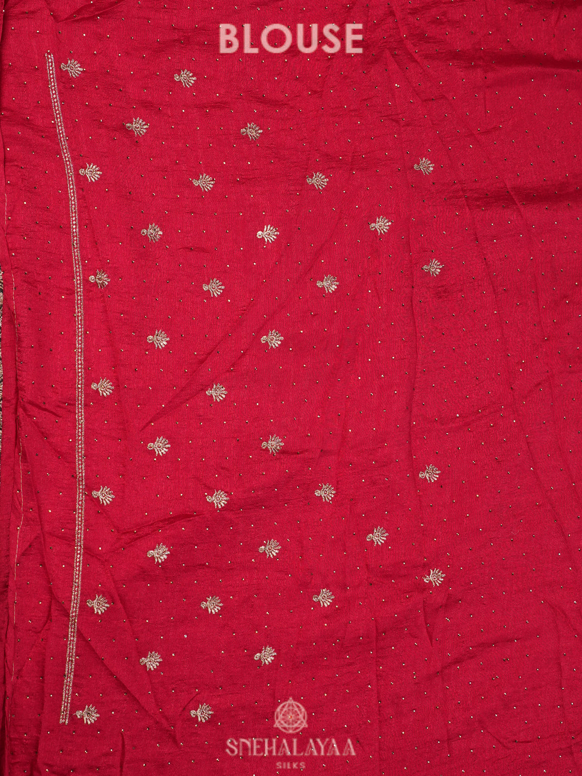 Ruby Red Designer Saree