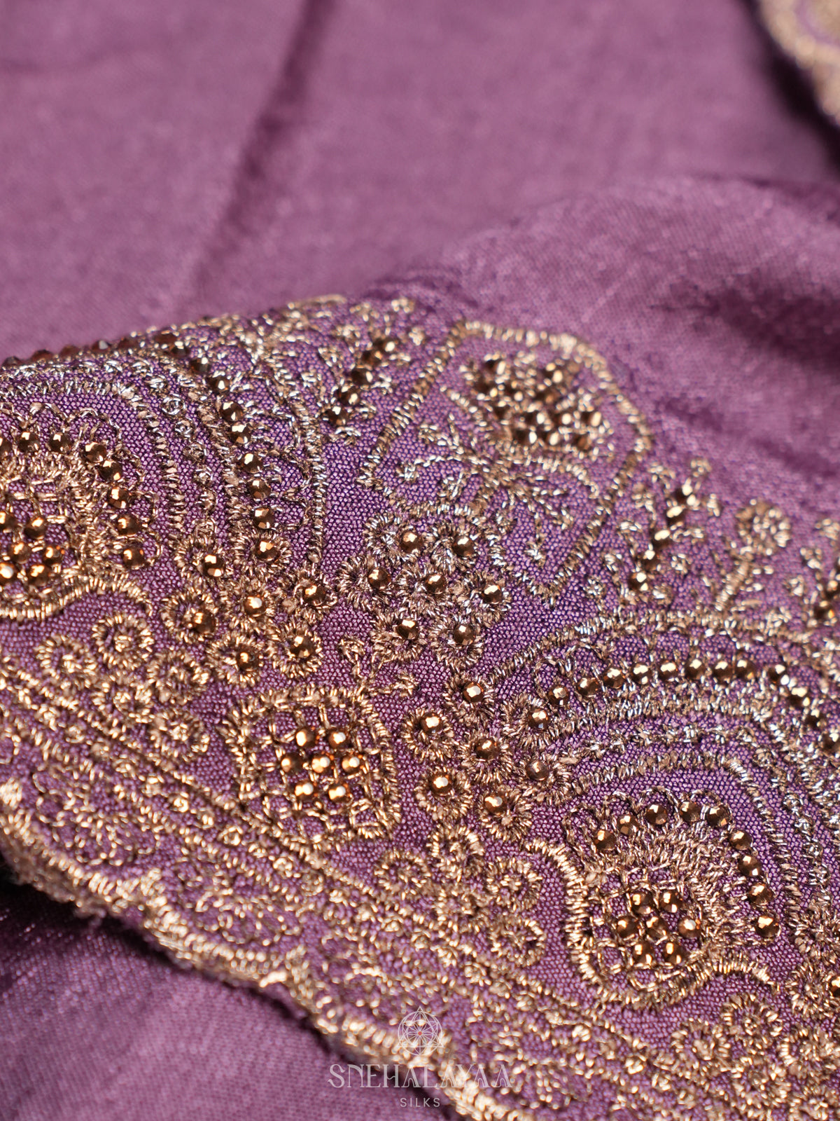 Lilac Designer Saree