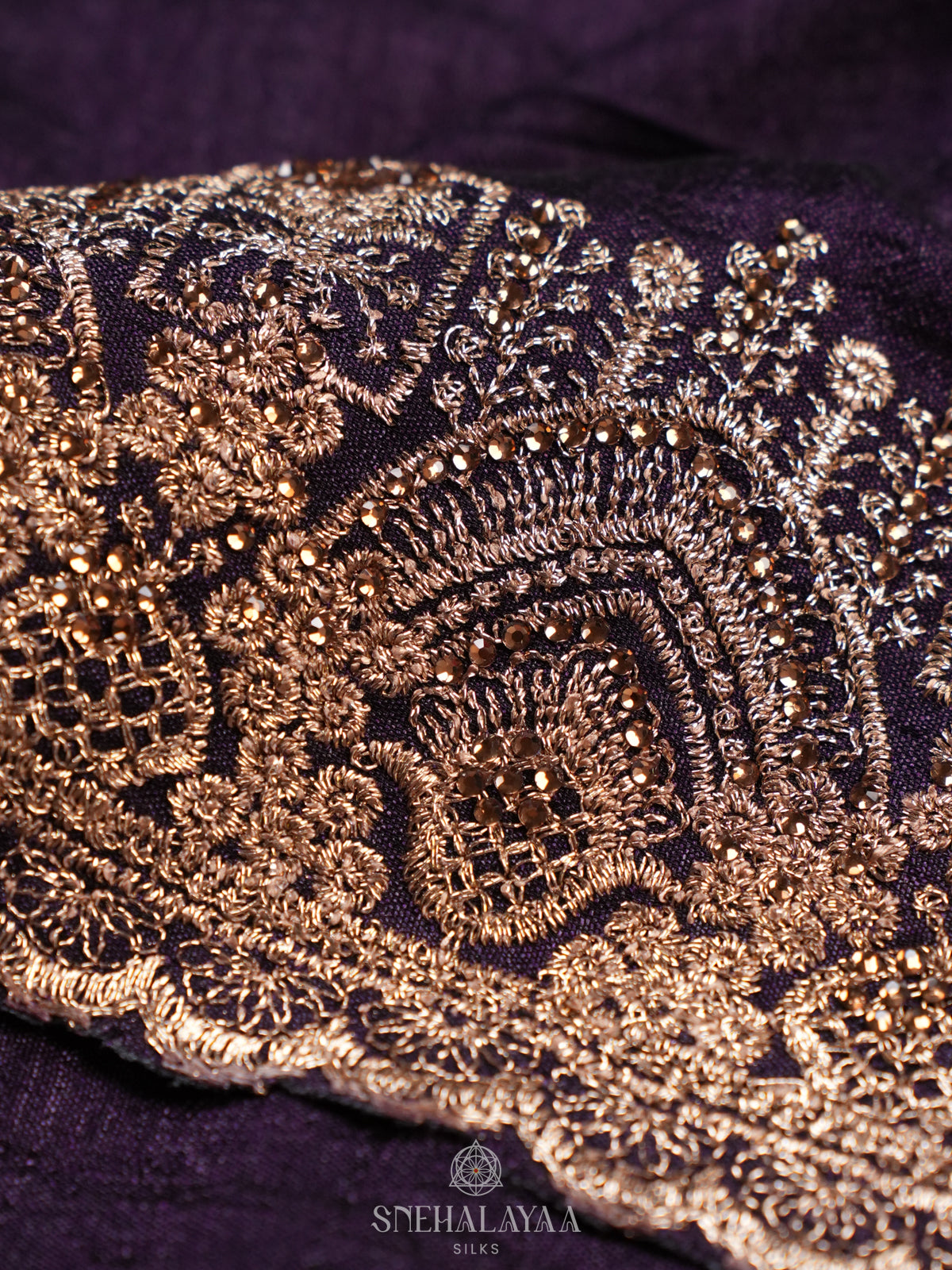 Purple Designer Saree