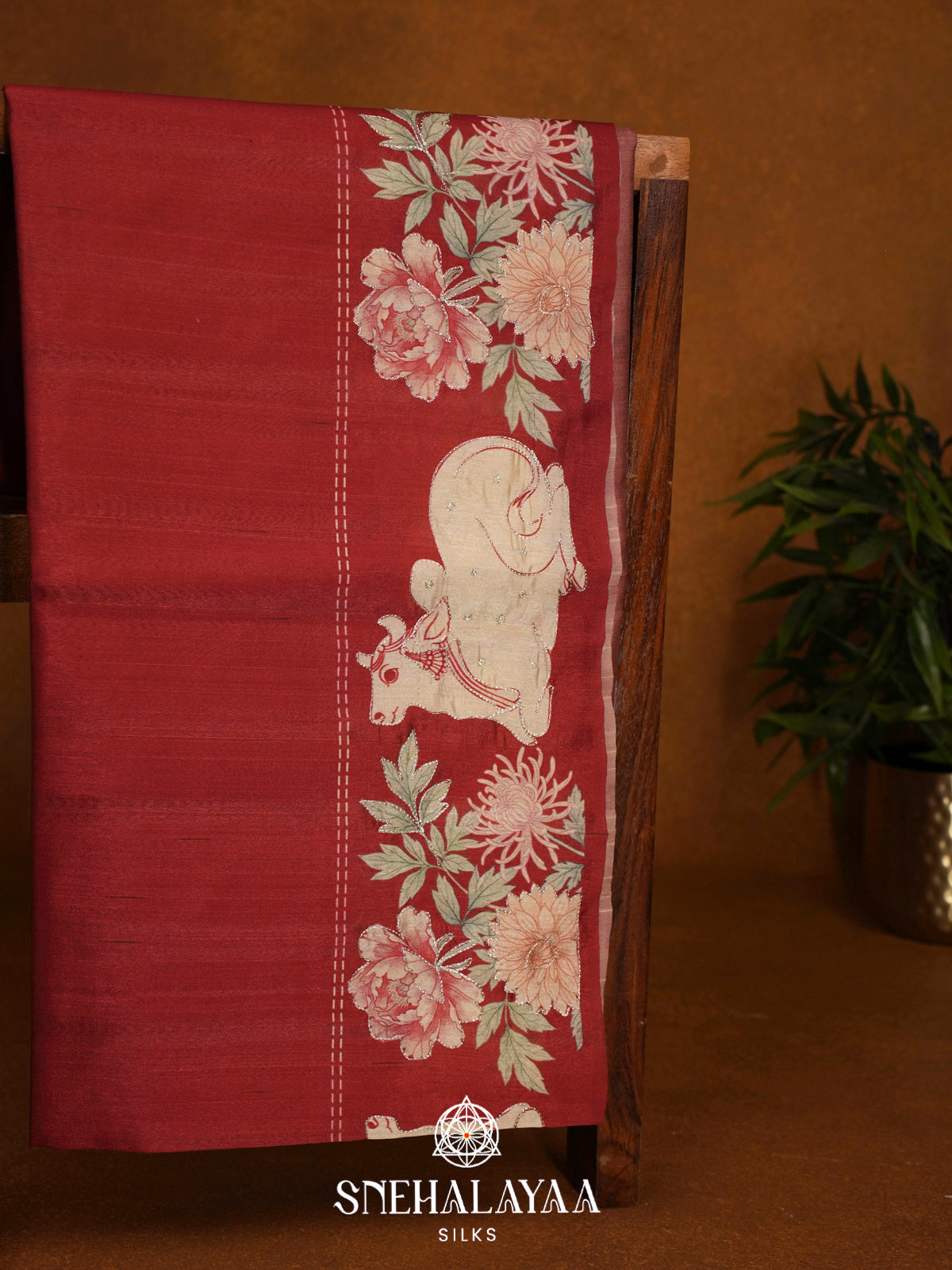 Multicolour  Raw Silk Saree
