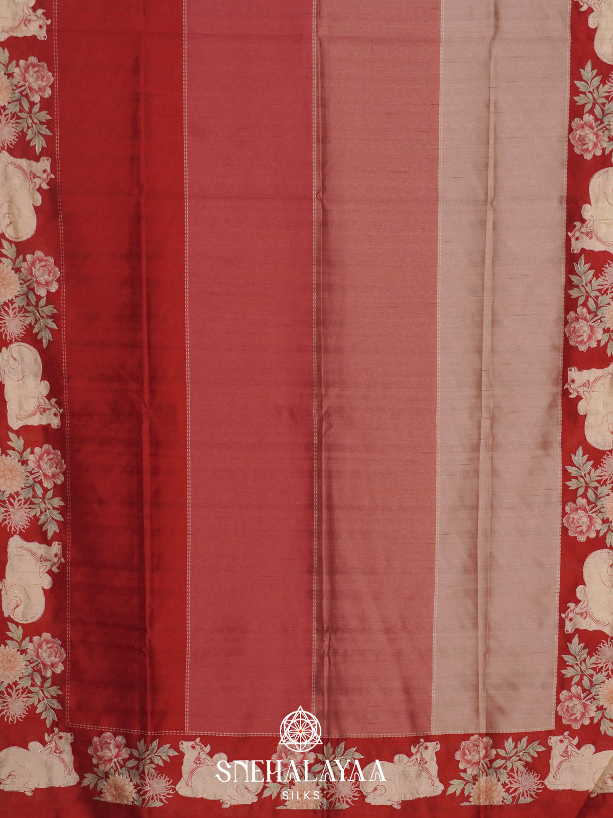 Multicolour  Raw Silk Saree