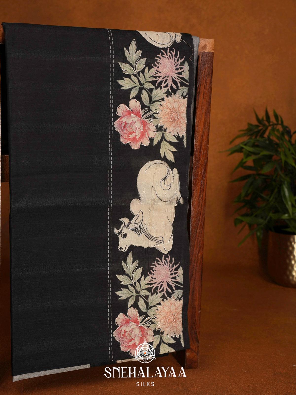 Multicolour  Raw Silk Saree