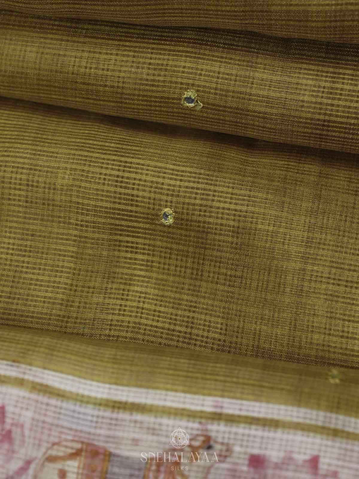 Yellow Kota Saree