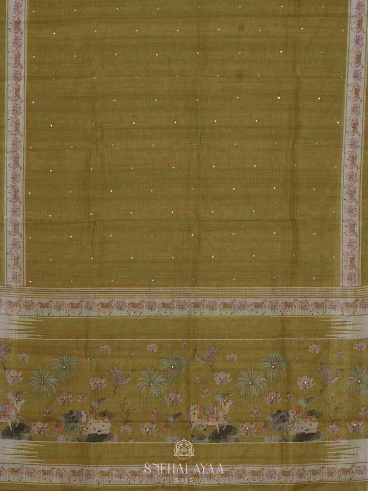 Yellow Kota Saree
