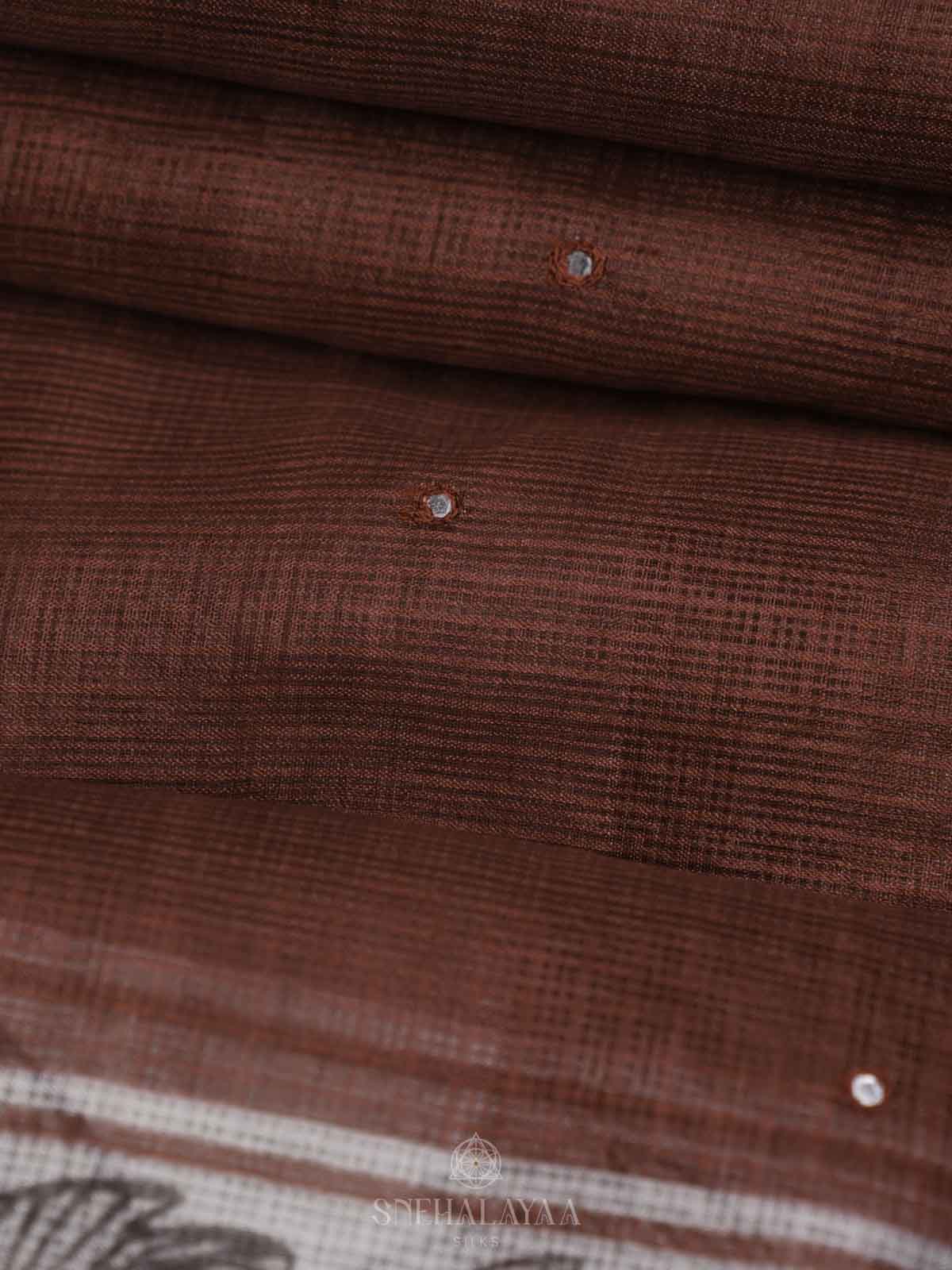 Maroon Kota Saree