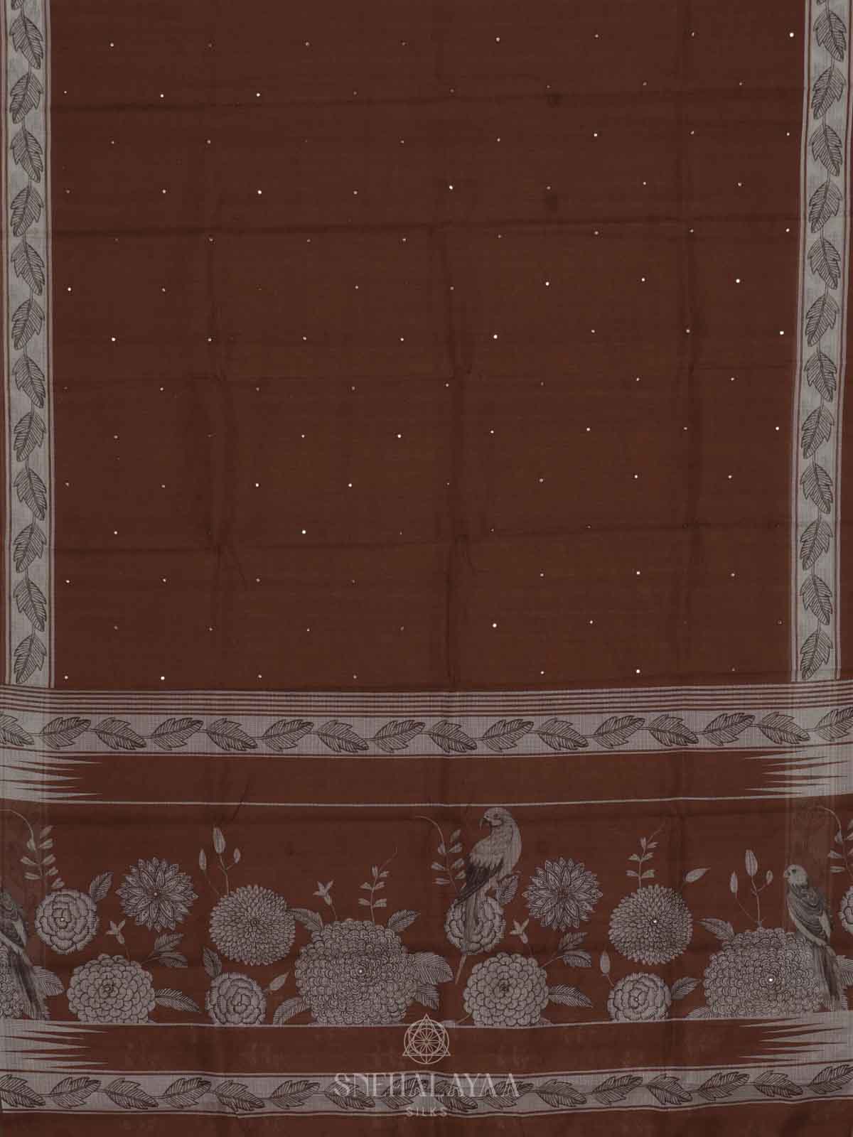 Maroon Kota Saree