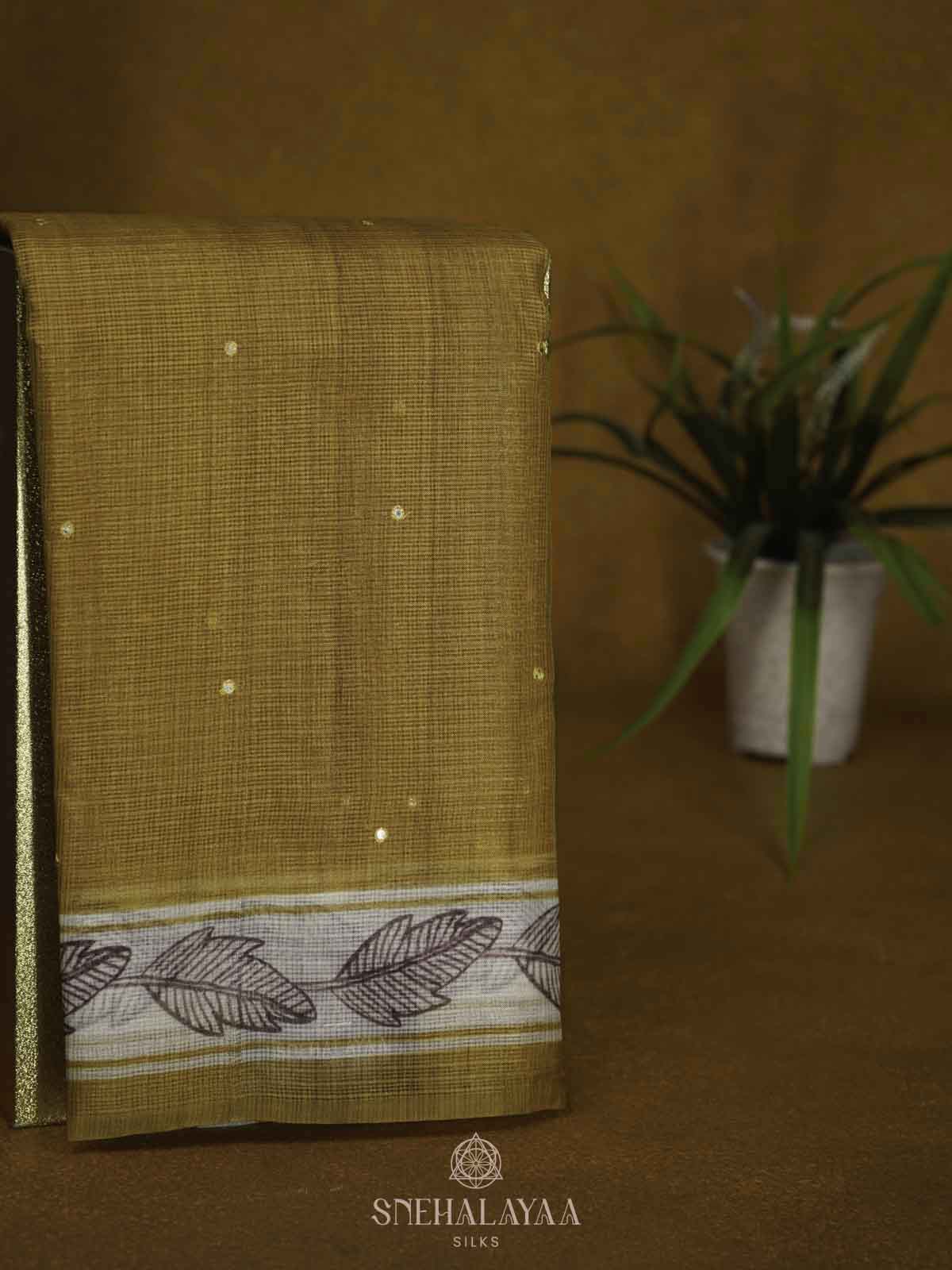 Yellow Kota Saree