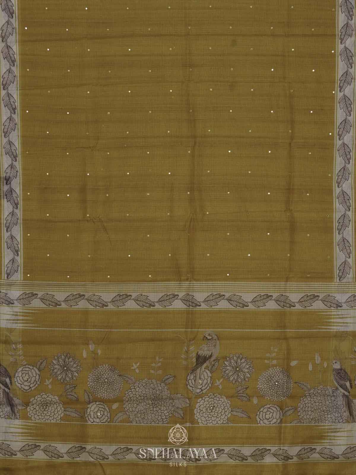 Yellow Kota Saree