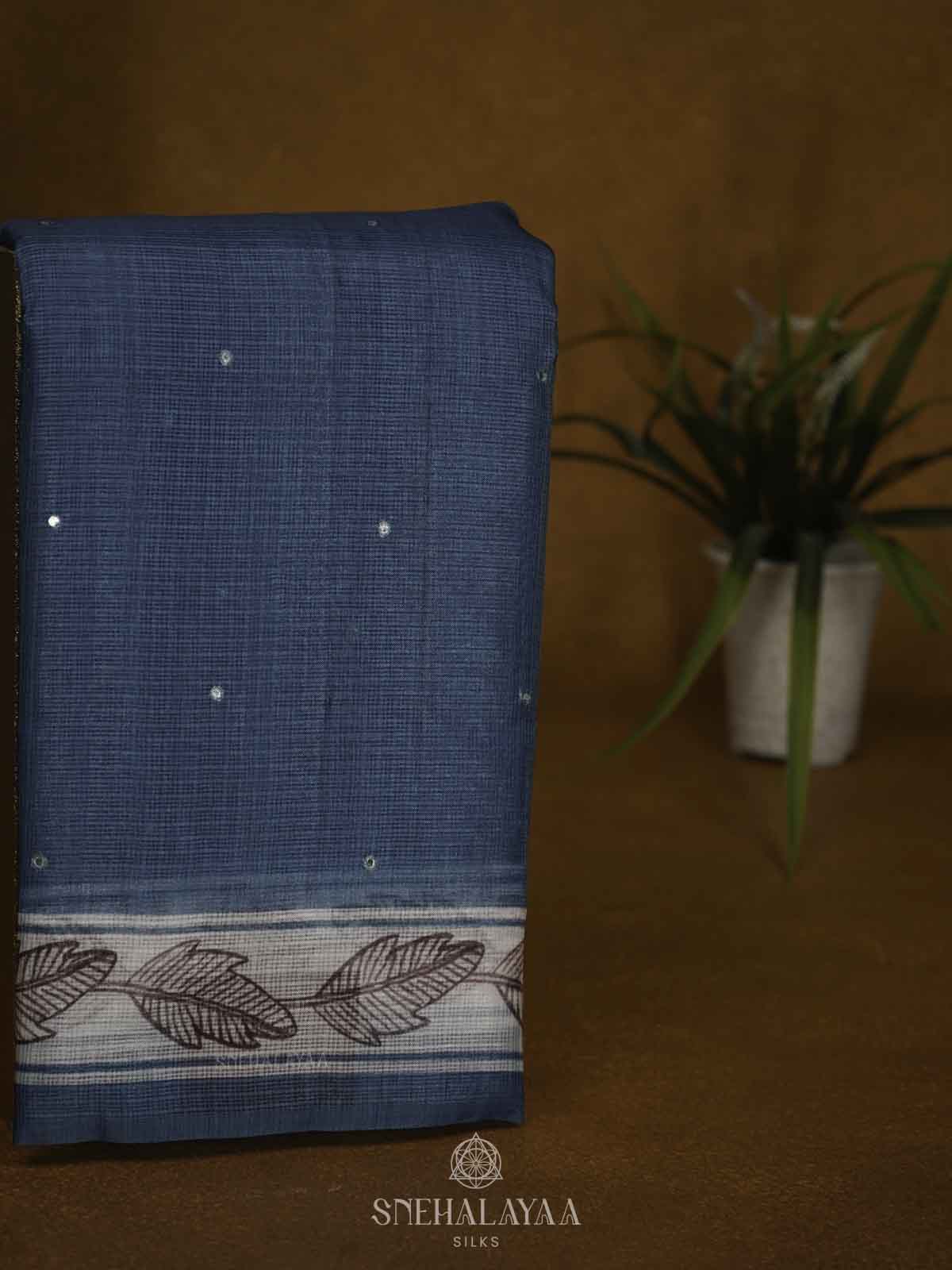 Blue Kota Saree