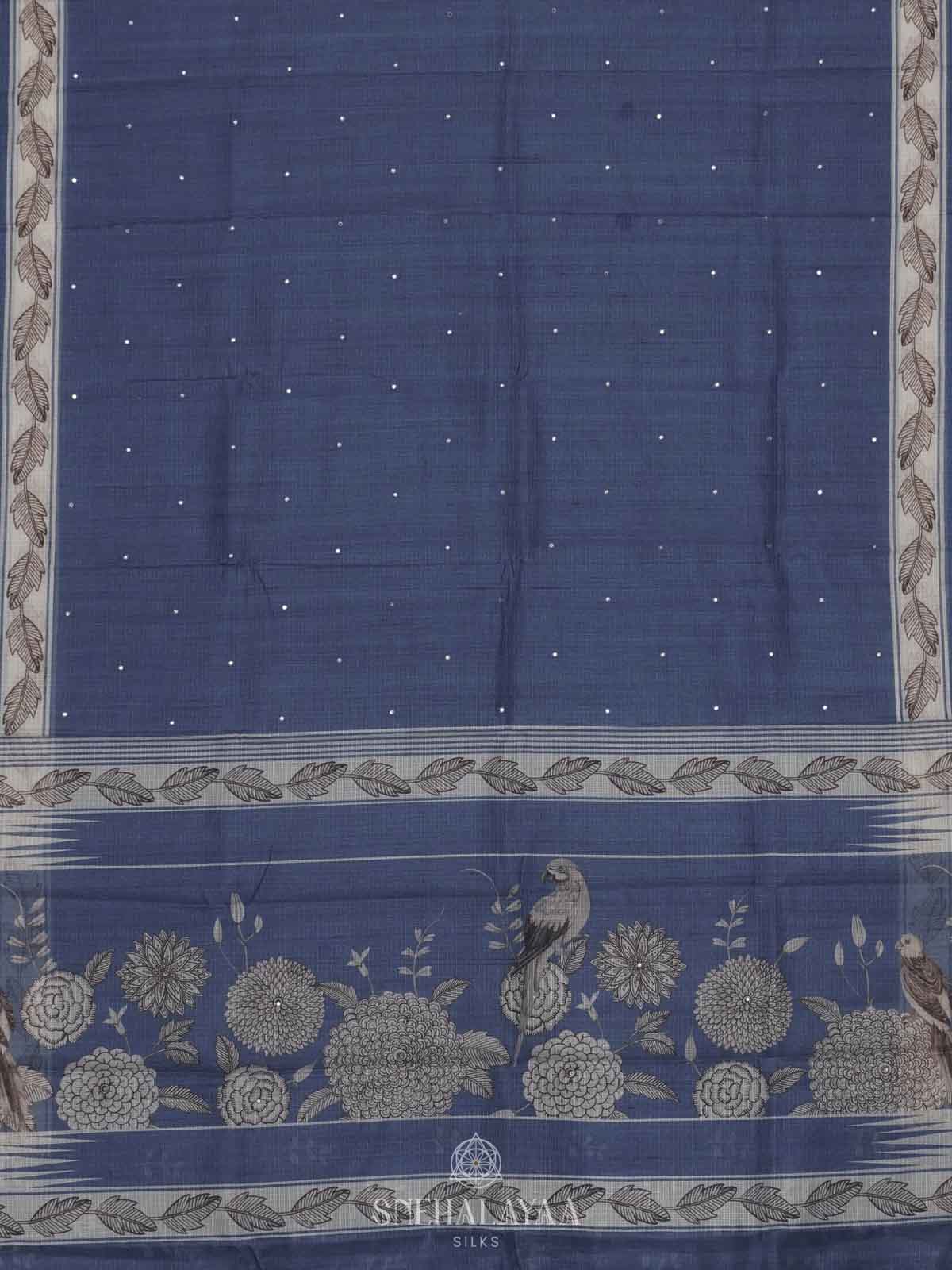 Blue Kota Saree