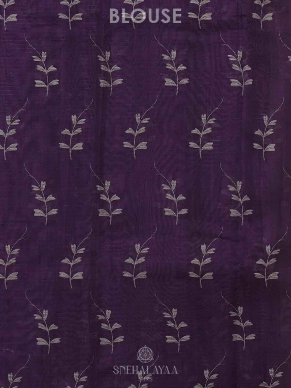 Purple Kota Saree