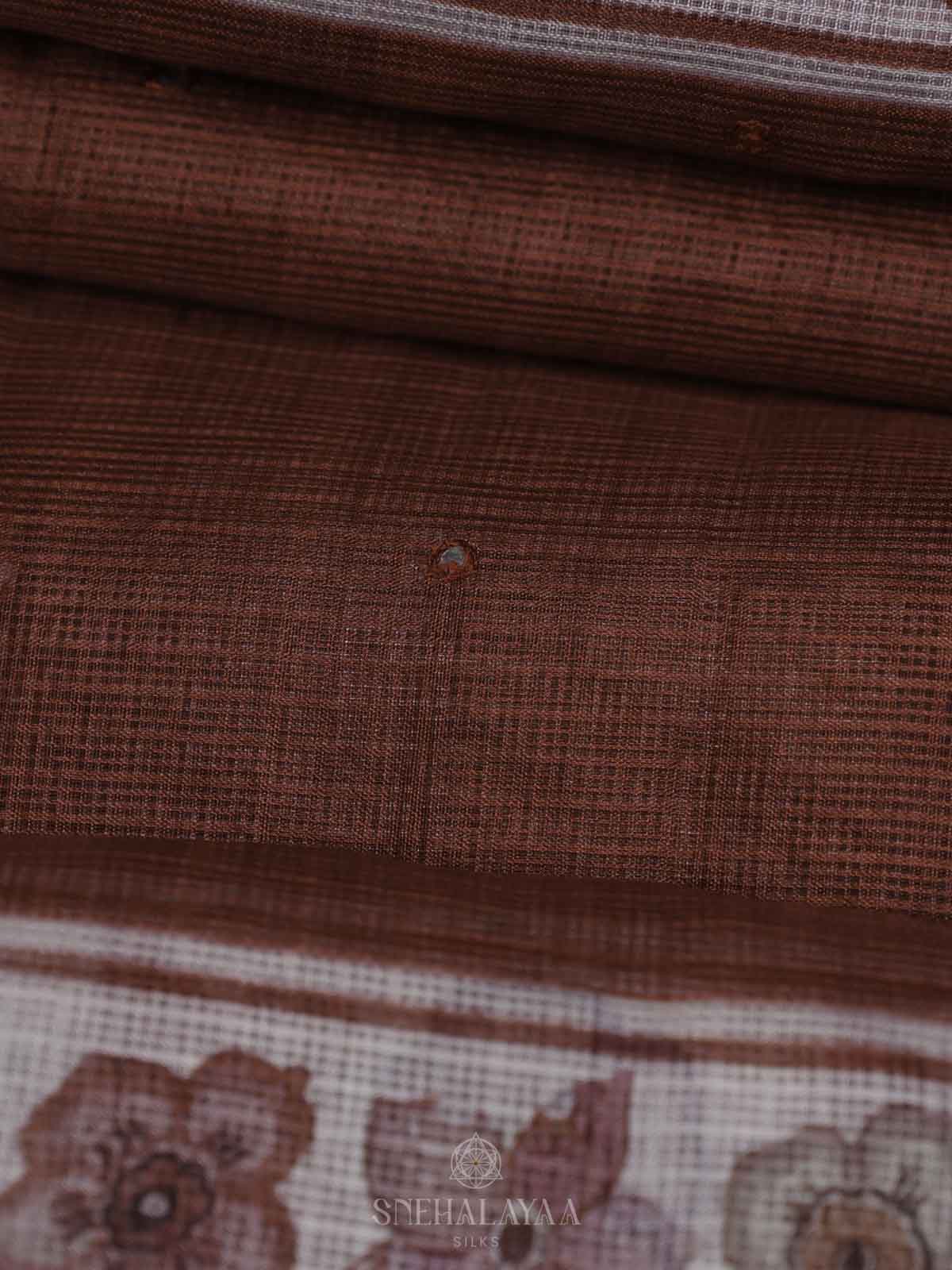 Maroon Kota Saree