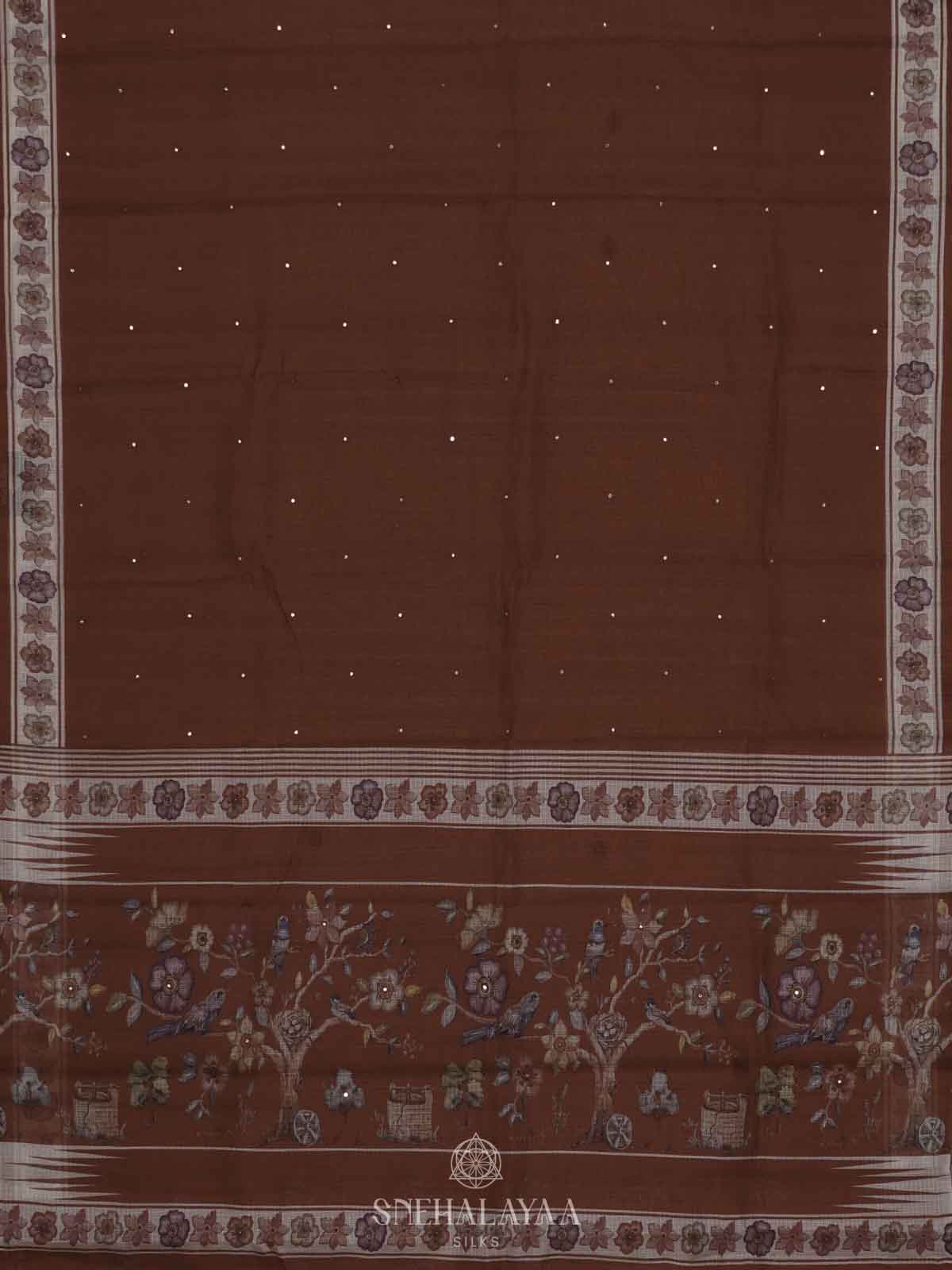 Maroon Kota Saree