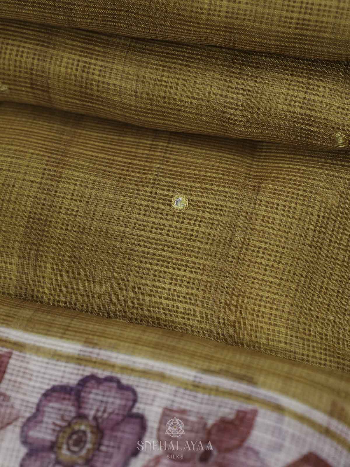 Yellow Kota Saree