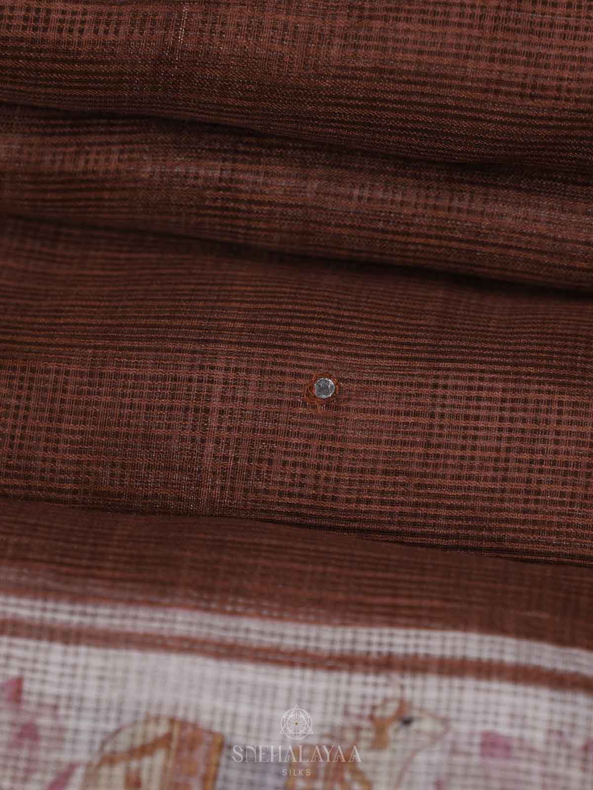 Maroon Kota Saree