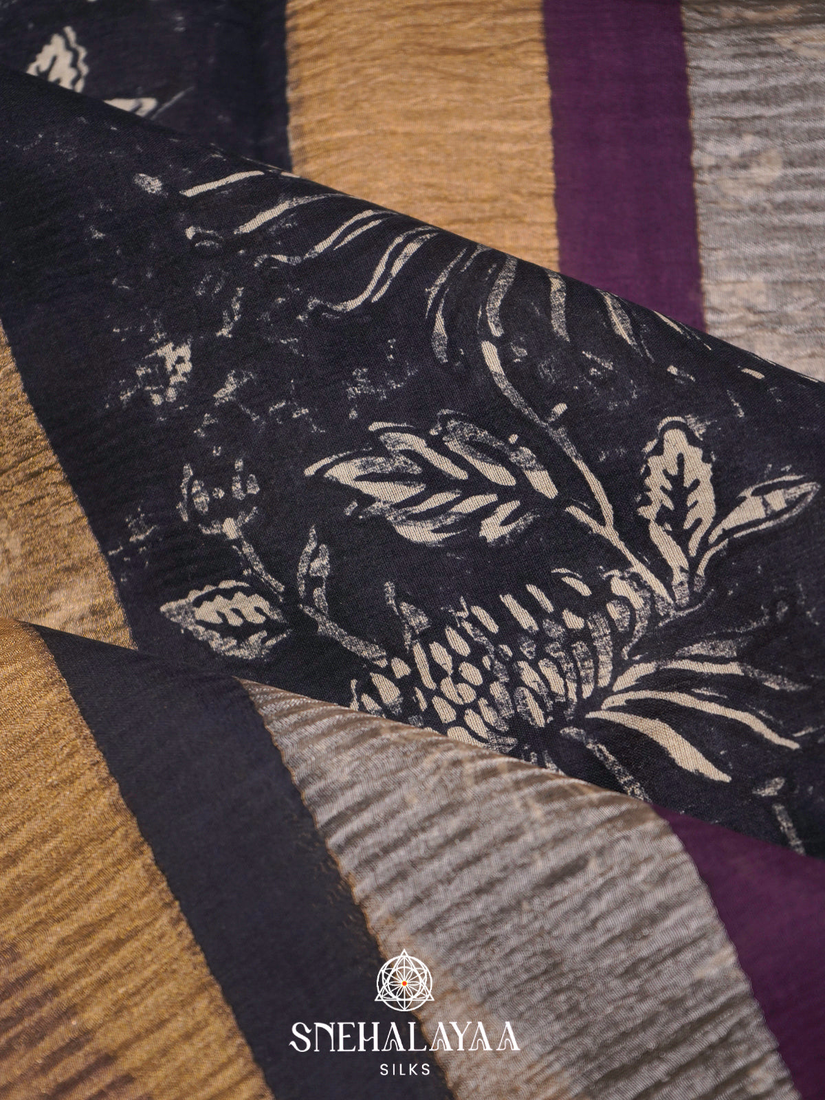 Multicolour Chanderi Saree