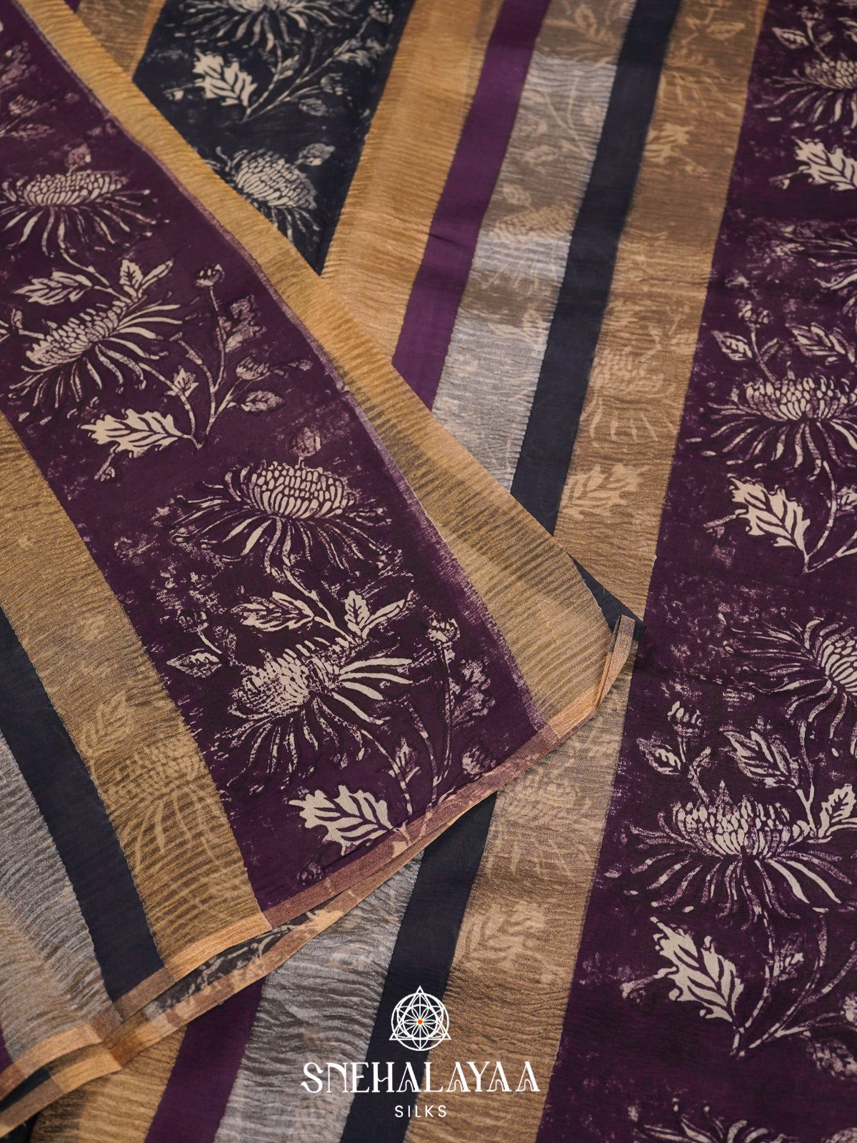 Multicolour Chanderi Saree