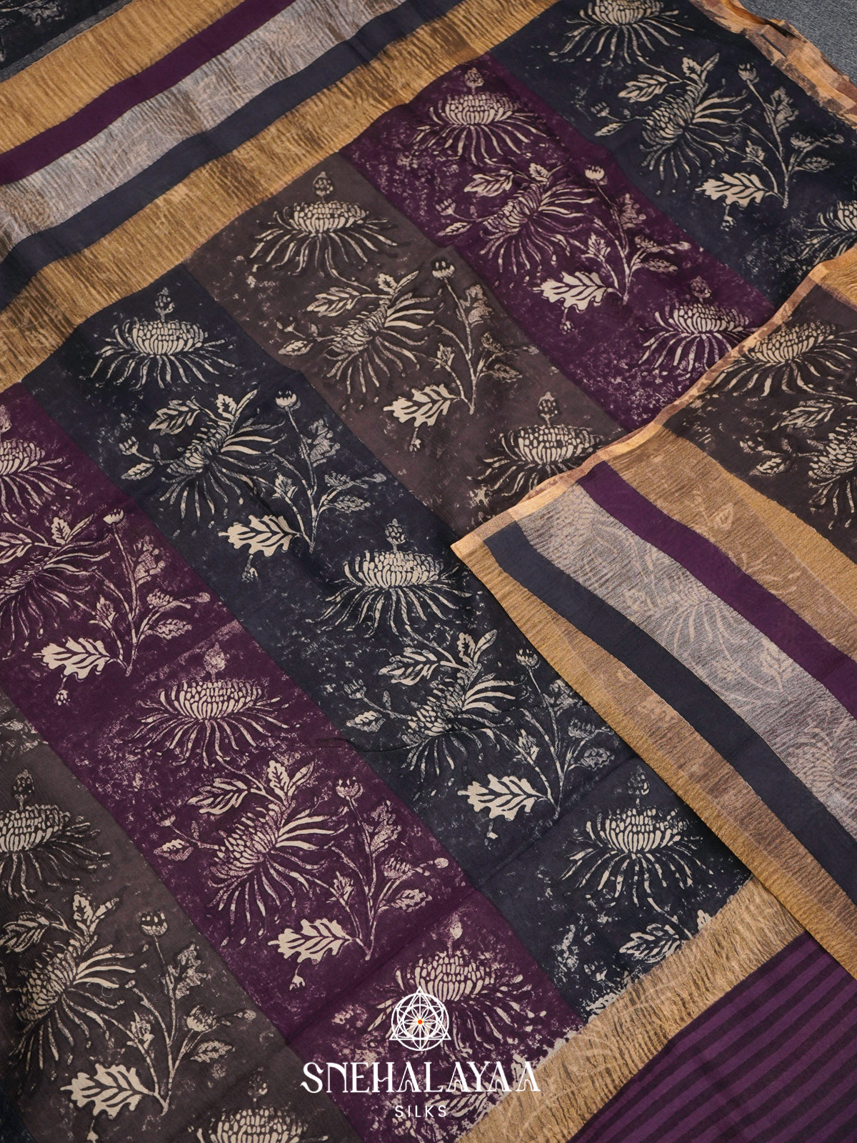 Multicolour Chanderi Saree