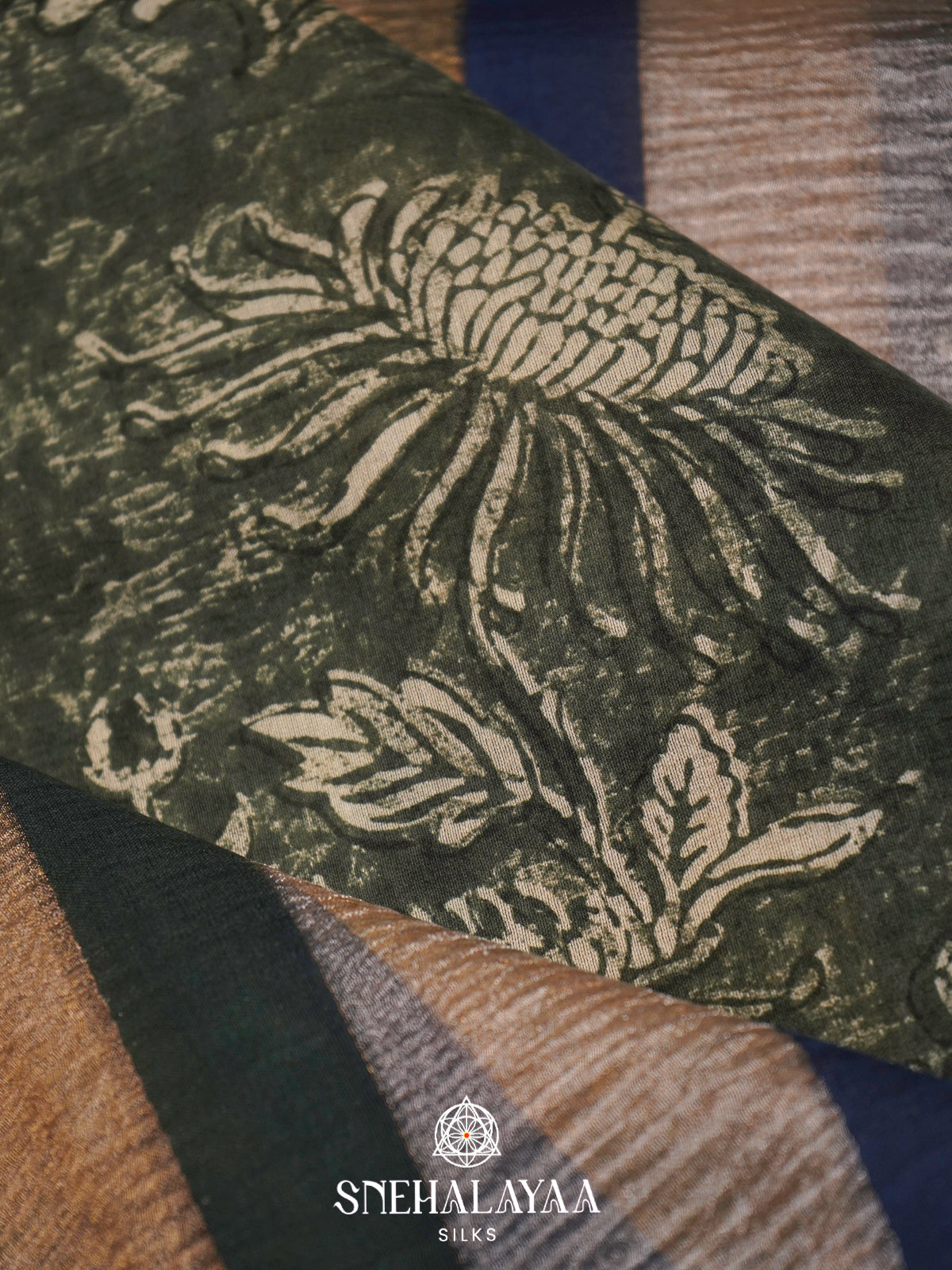 Multicolour Chanderi Saree