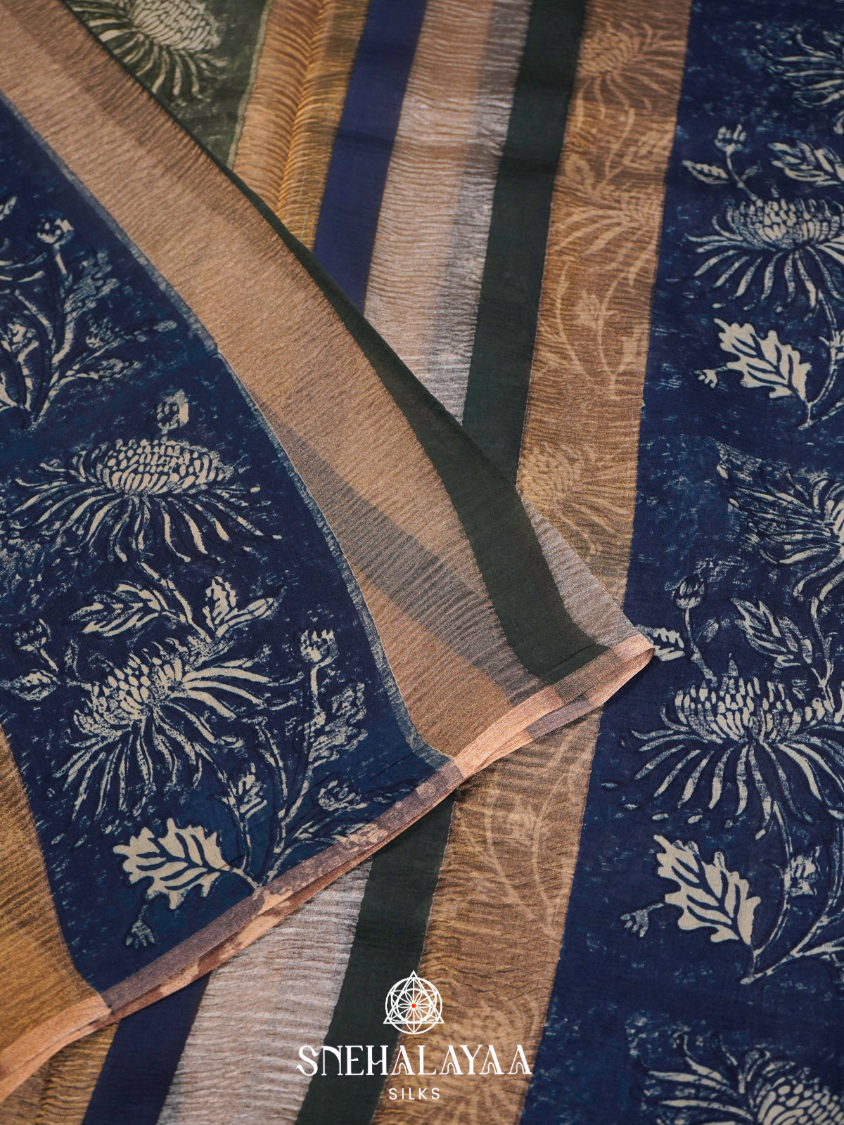 Multicolour Chanderi Saree