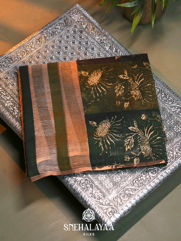 Multicolour Chanderi Saree