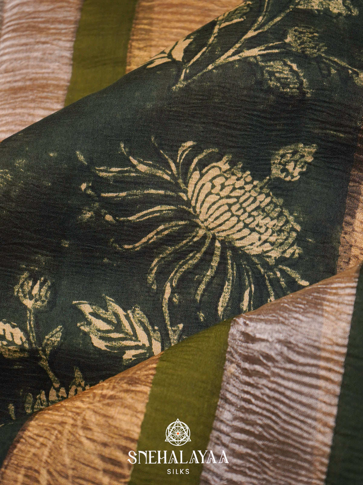 Multicolour Chanderi Saree