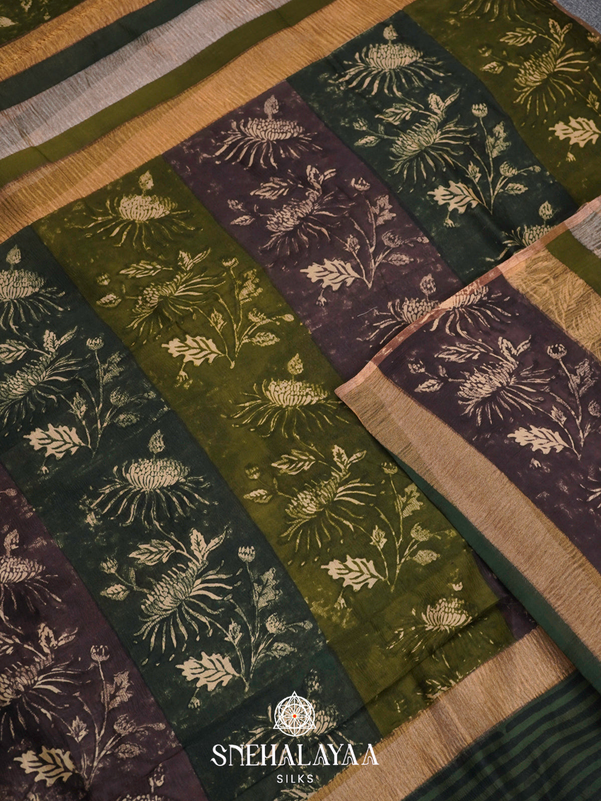 Multicolour Chanderi Saree