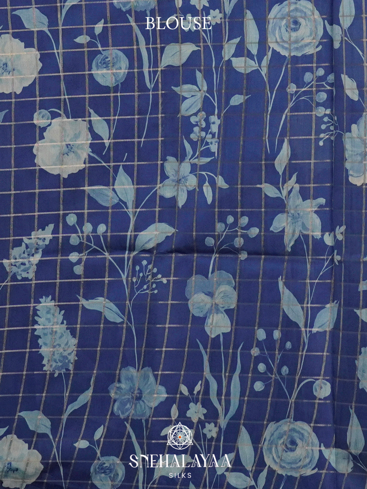 Navy blue  Raw Silk Saree