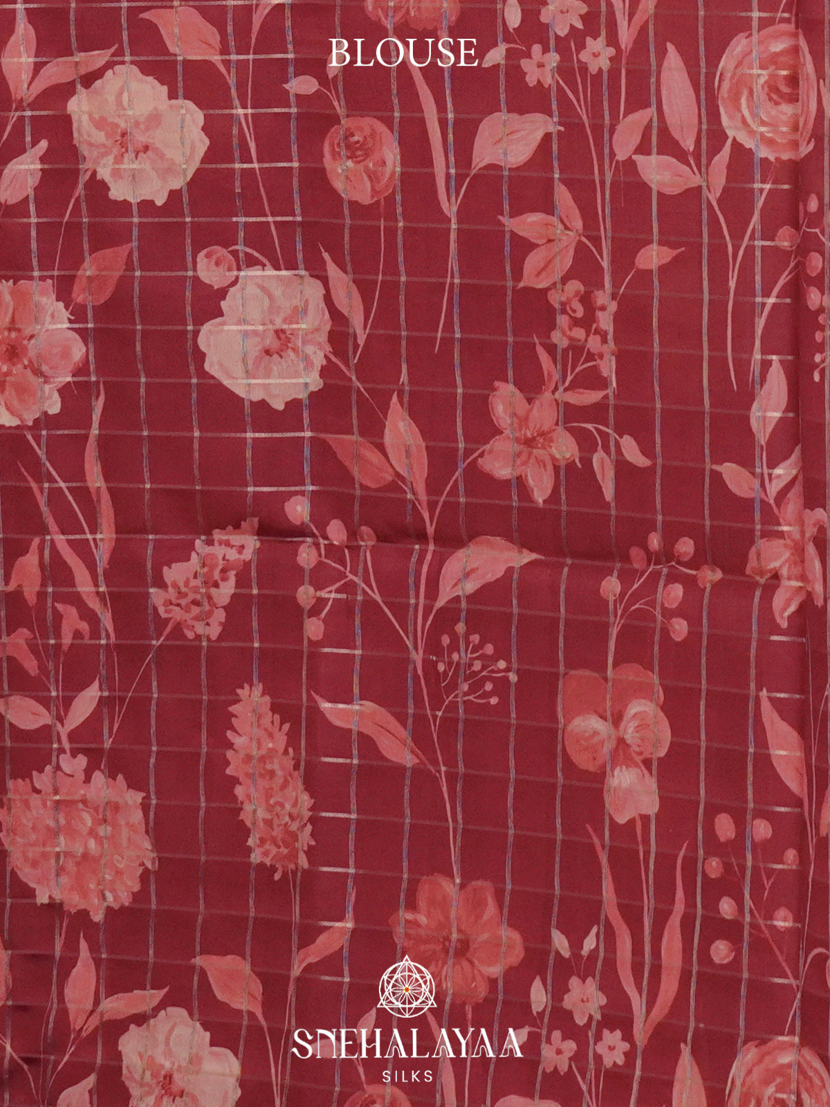 Maroon  Raw Silk Saree