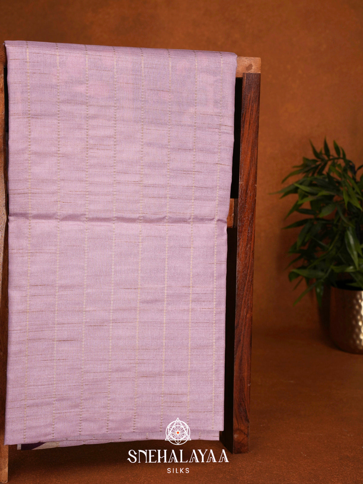 Lilac  Raw Silk Saree