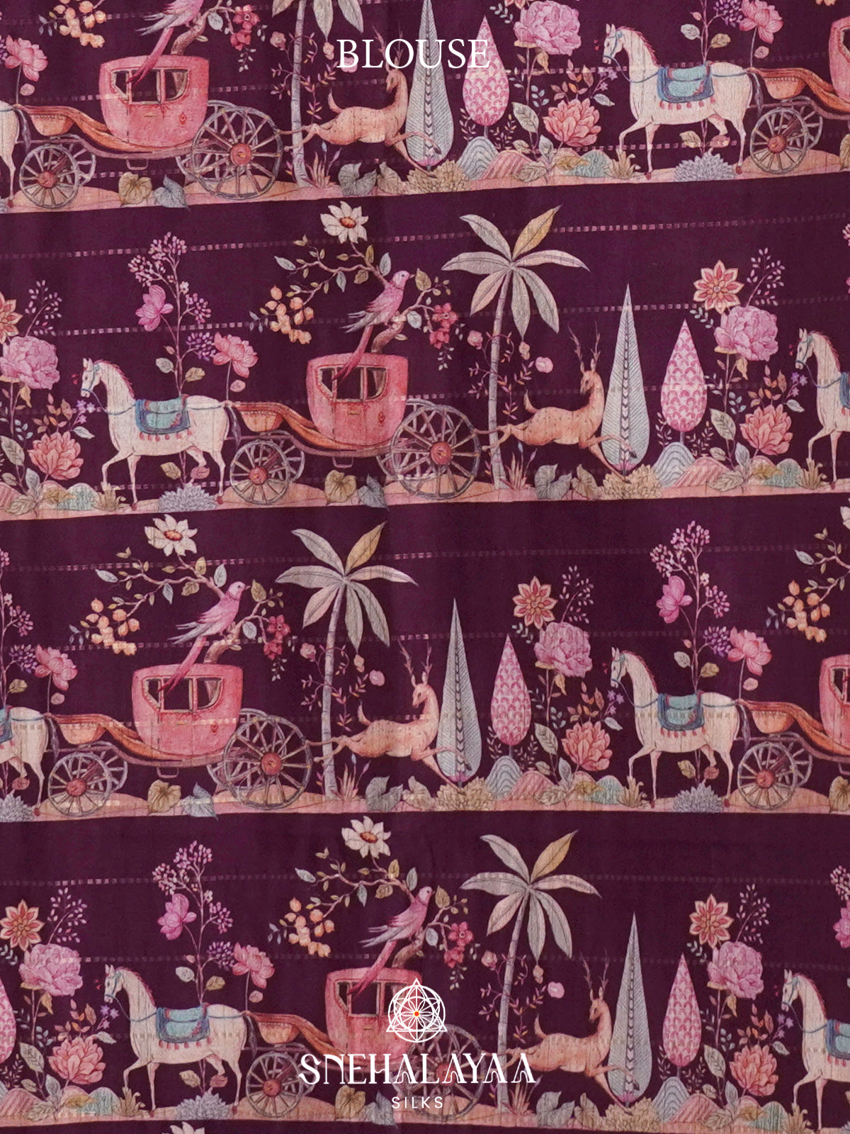Lilac  Raw Silk Saree