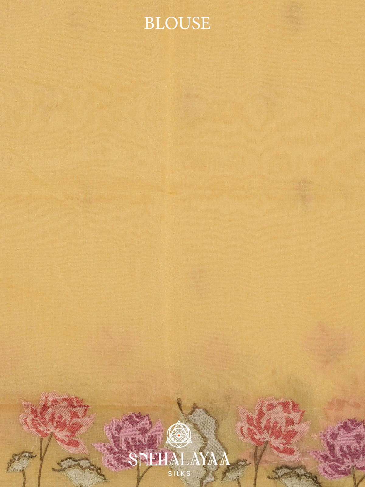 Yellow  Linen Saree
