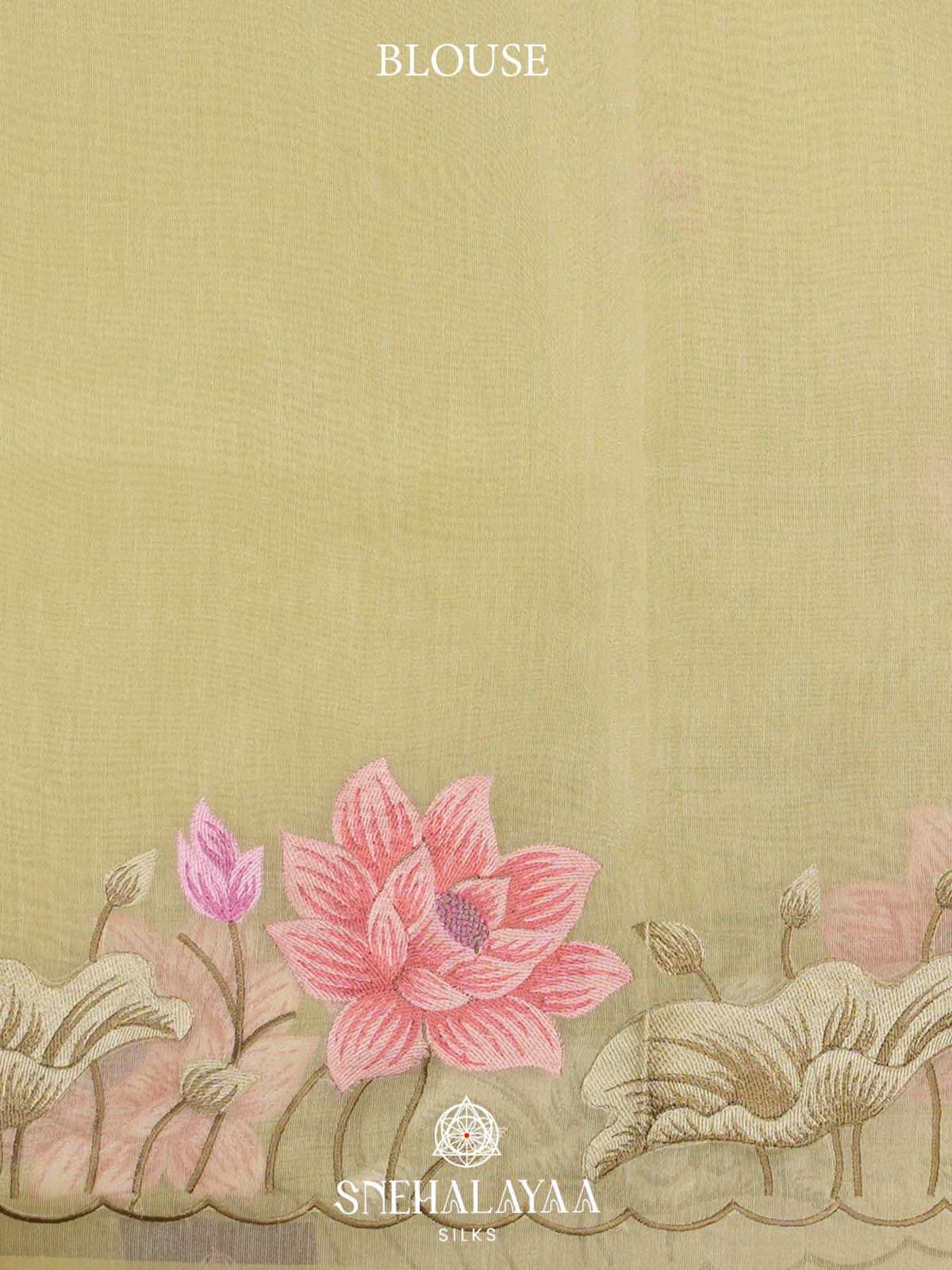 Lemon Yellow Linen Saree