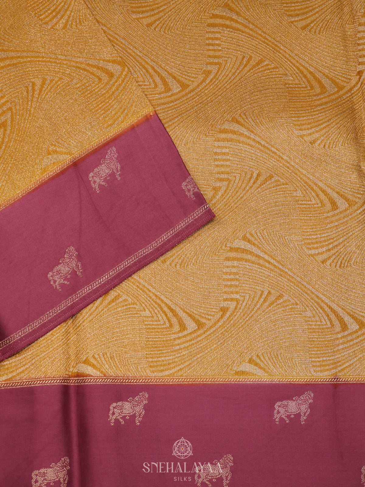 Yellow Banaras Saree