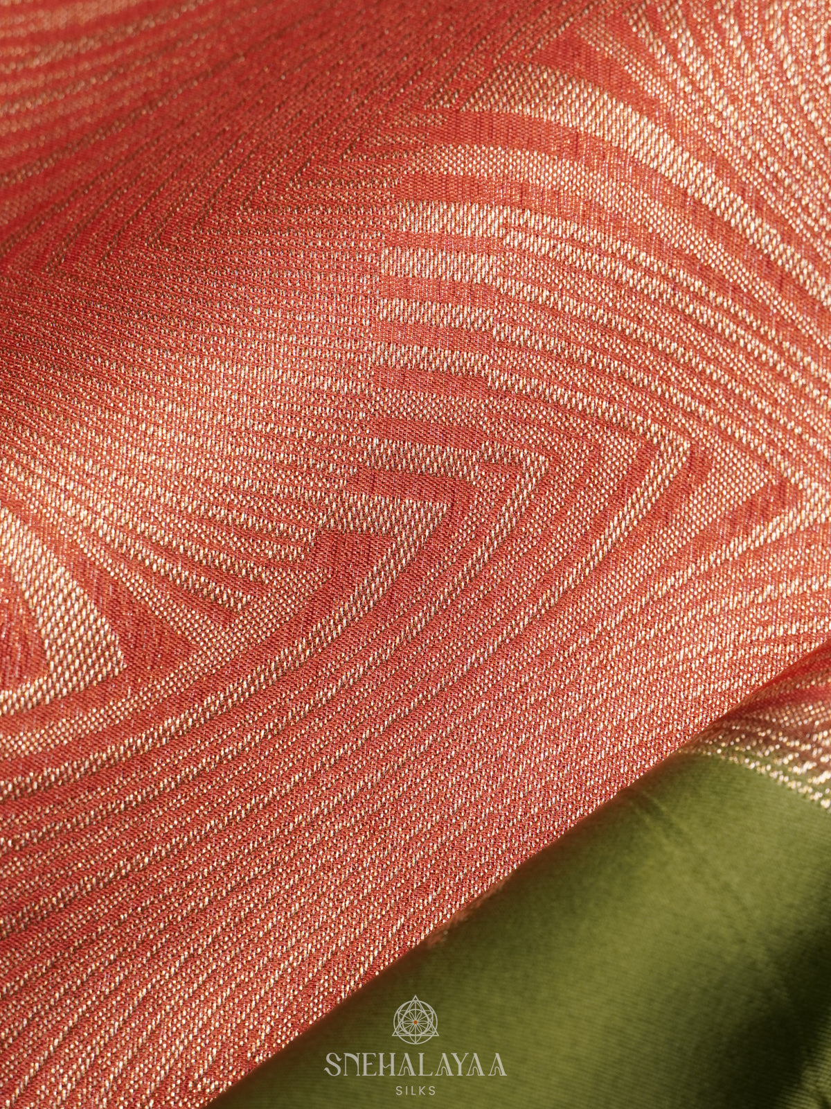 Peach Banaras Saree