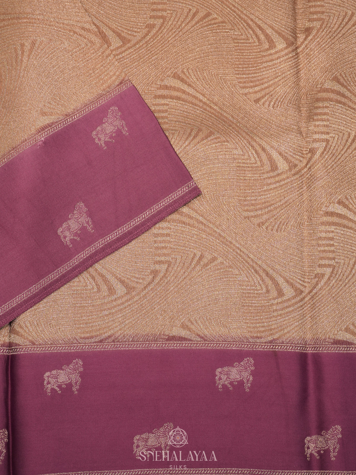 Cream Banaras Saree