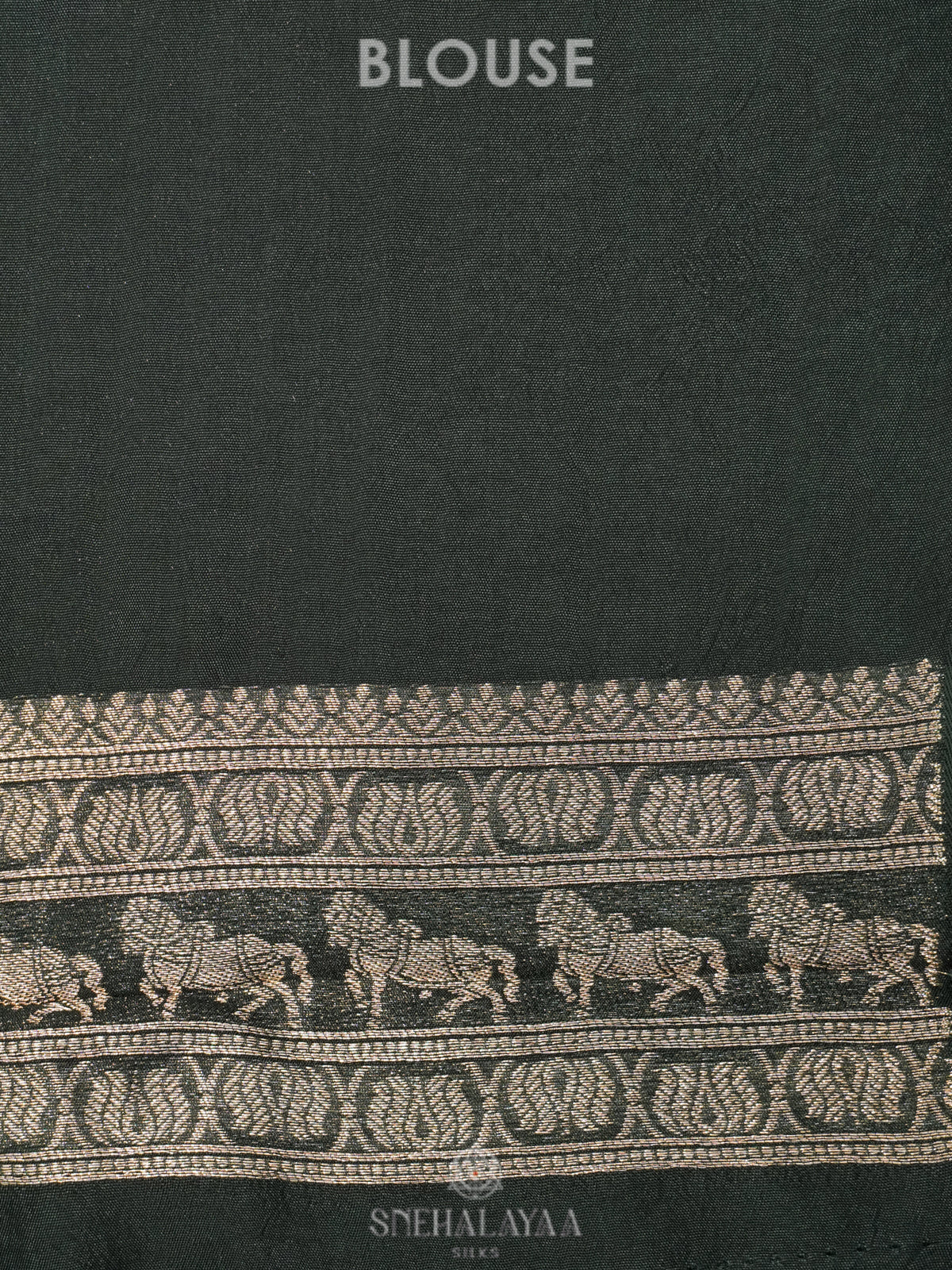 Forest Green Banaras Saree