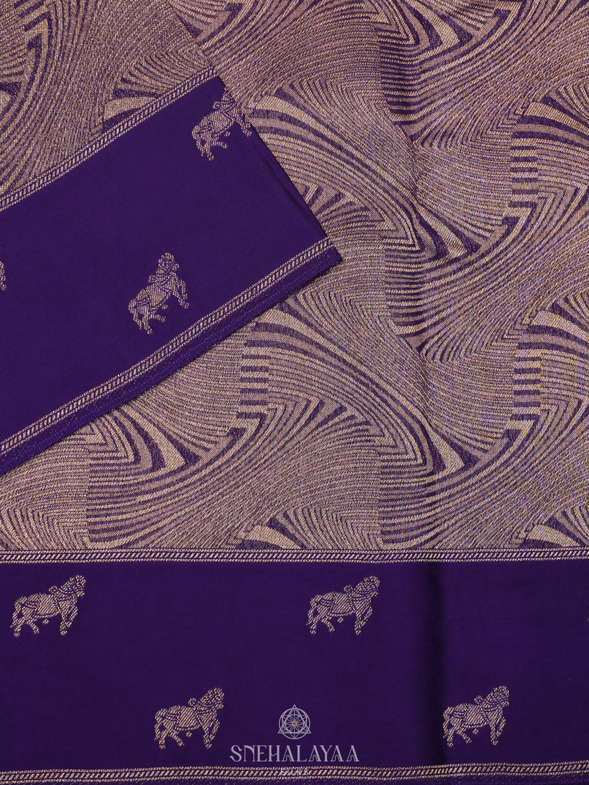Purple Banaras Saree