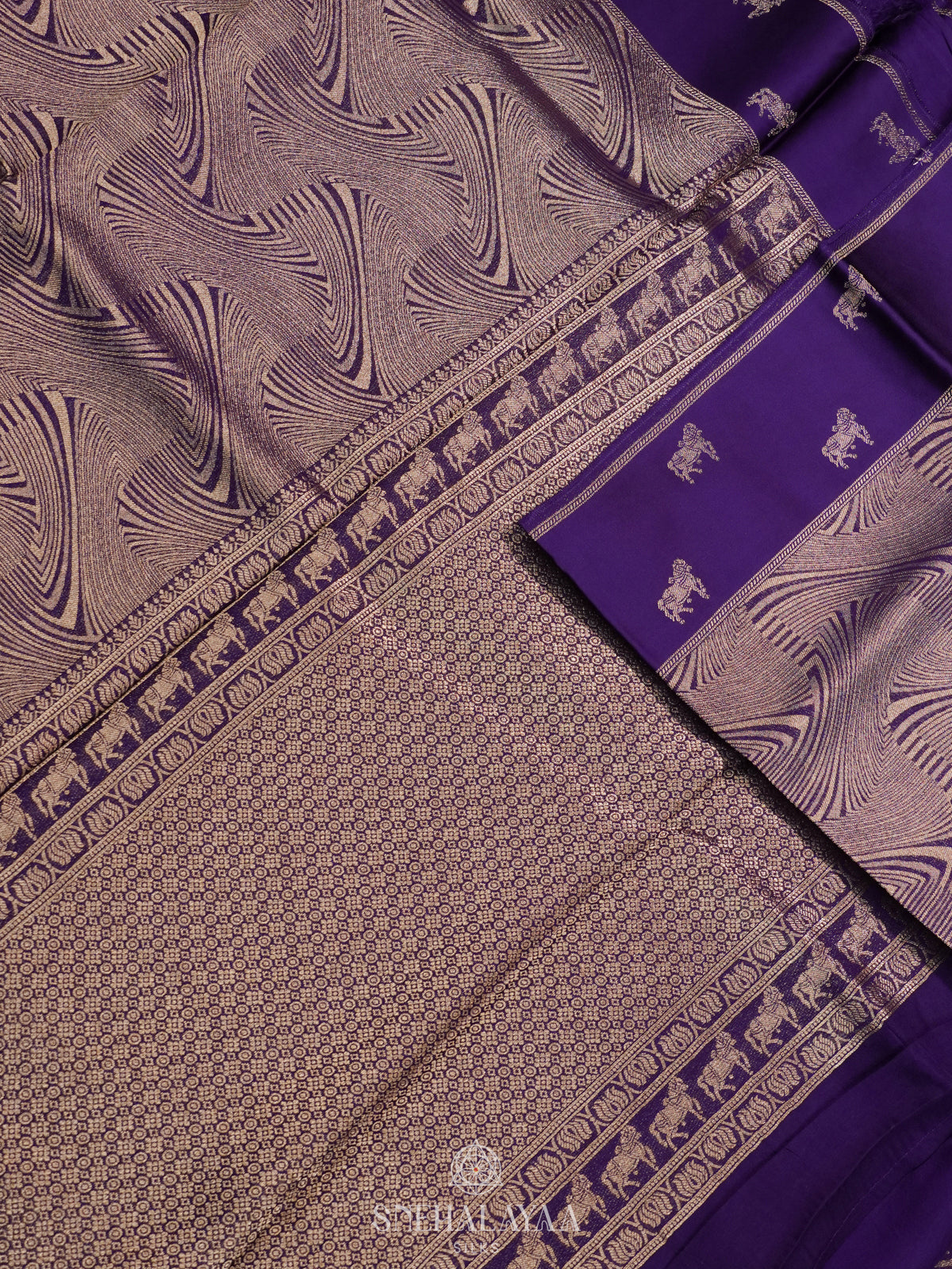 Purple Banaras Saree